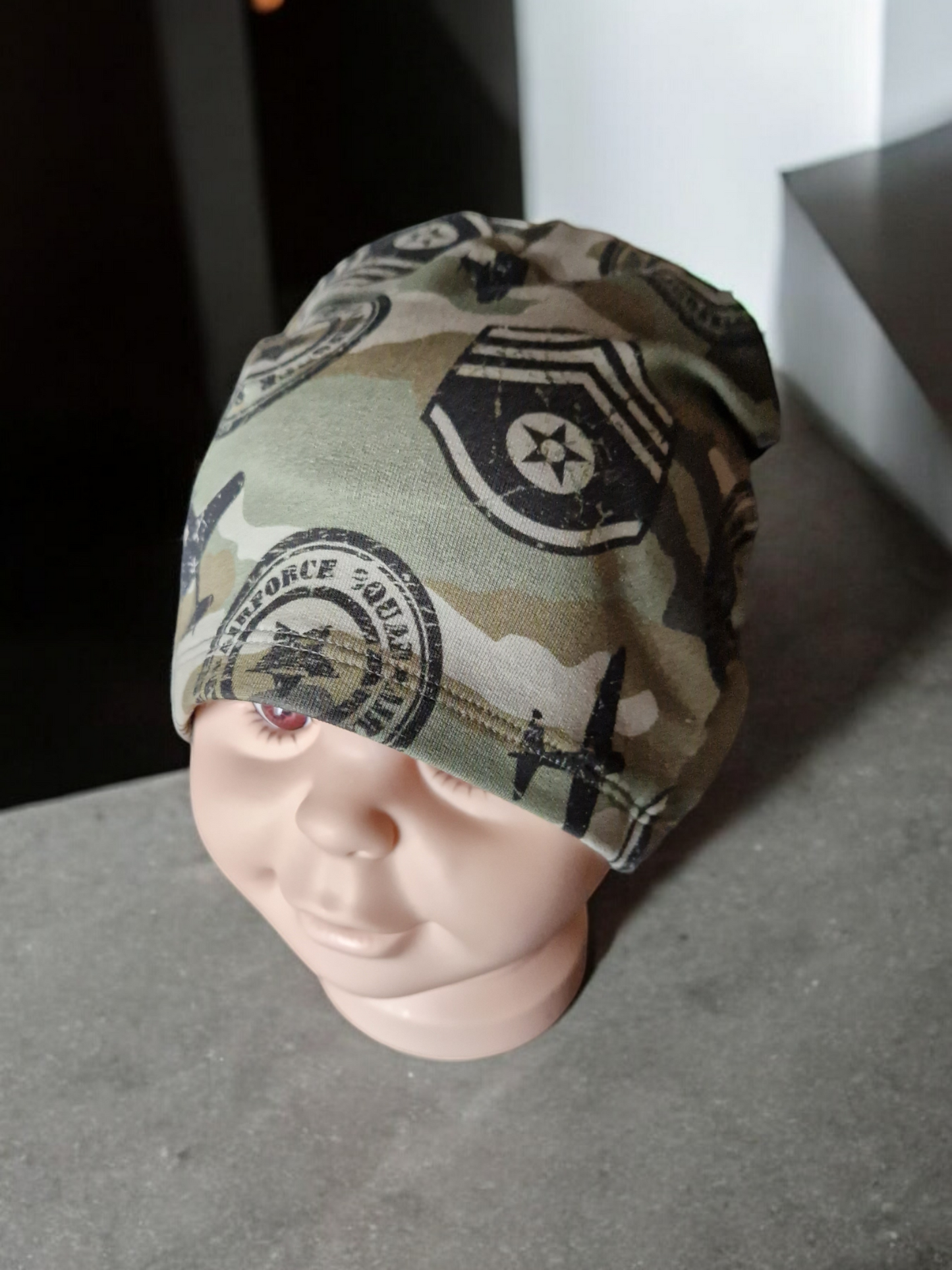 Children's patterned beanie hat