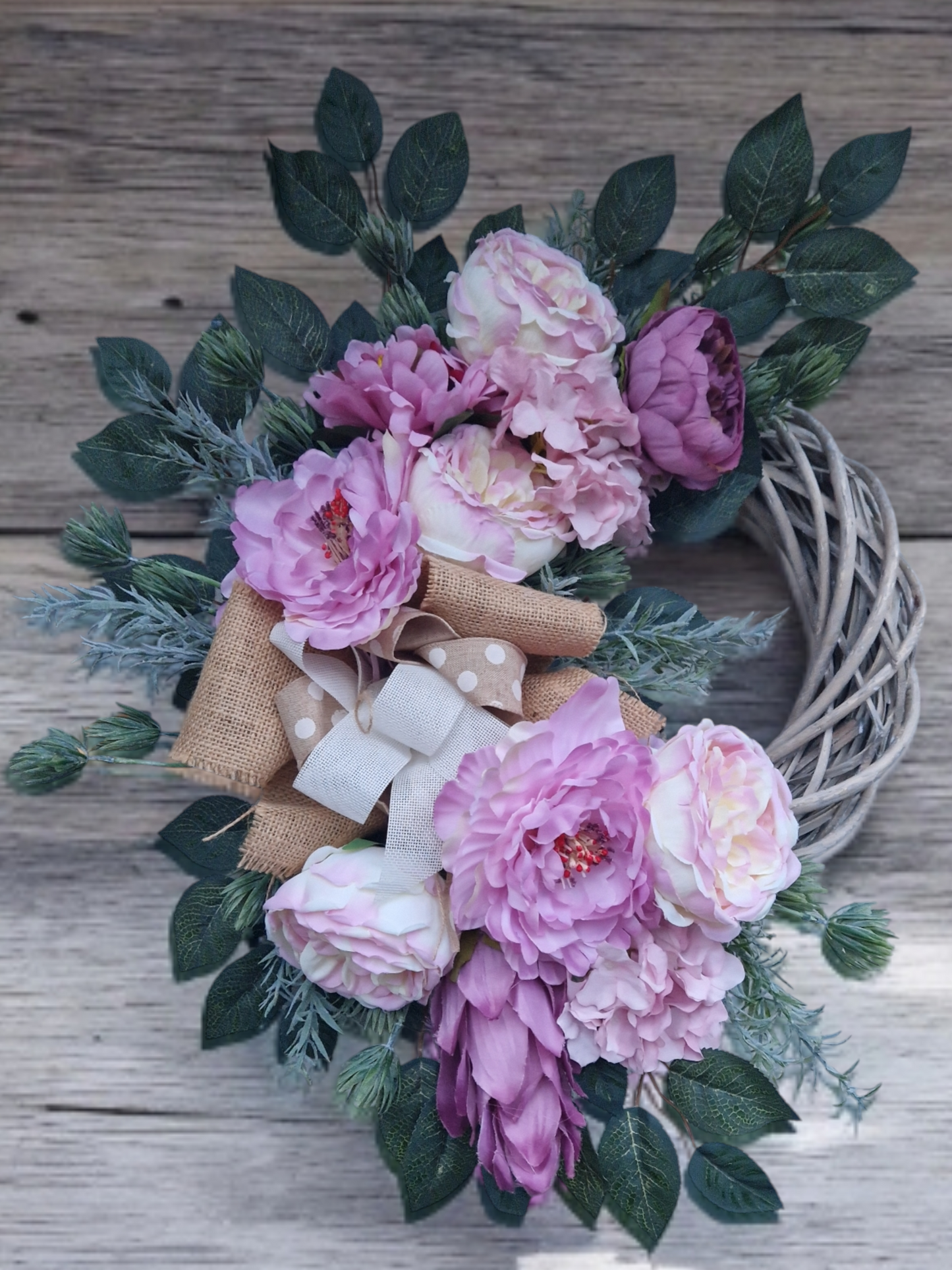 Flower door wreath