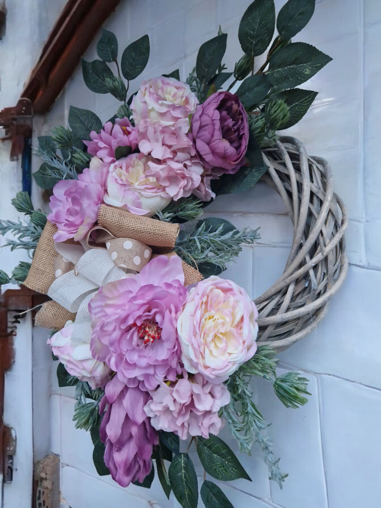 Flower door wreath