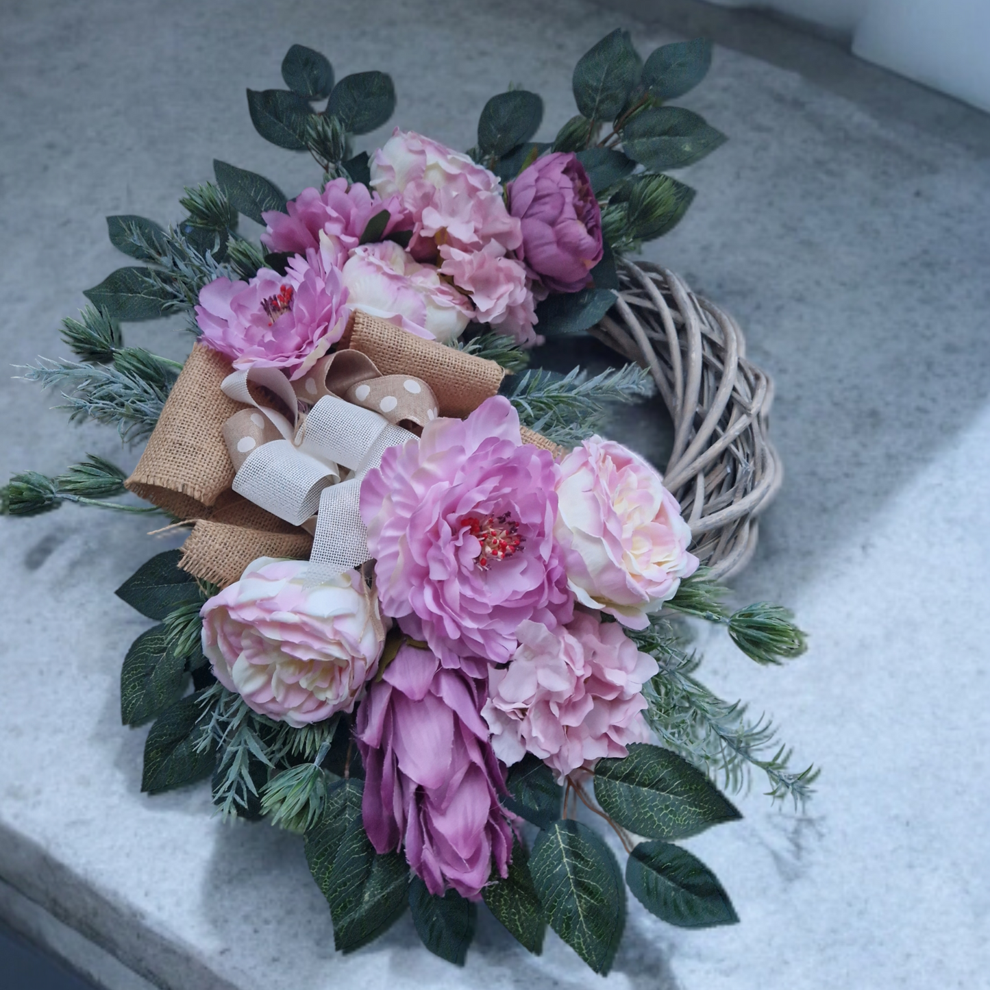 Flower door wreath