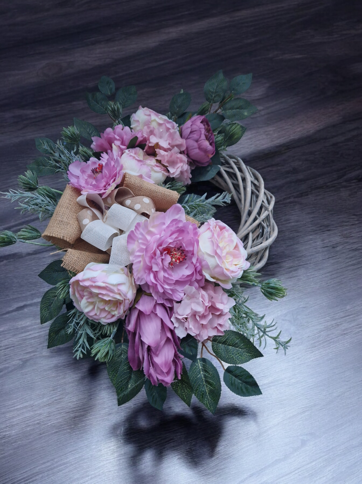 Flower door wreath