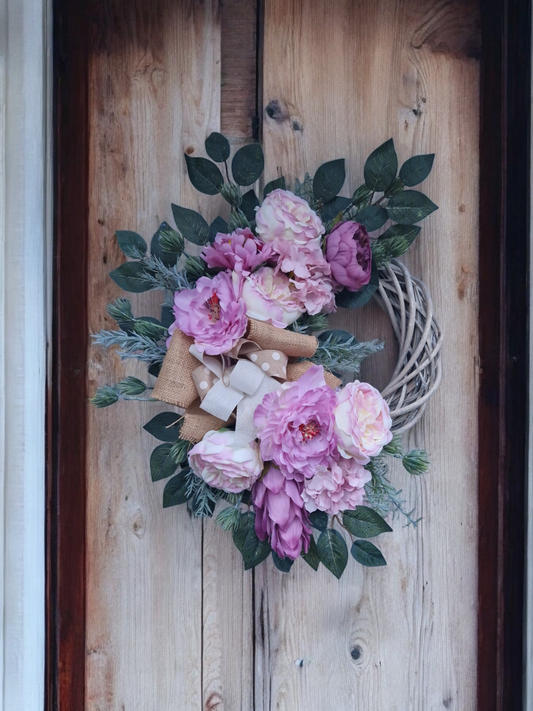 Flower door wreath