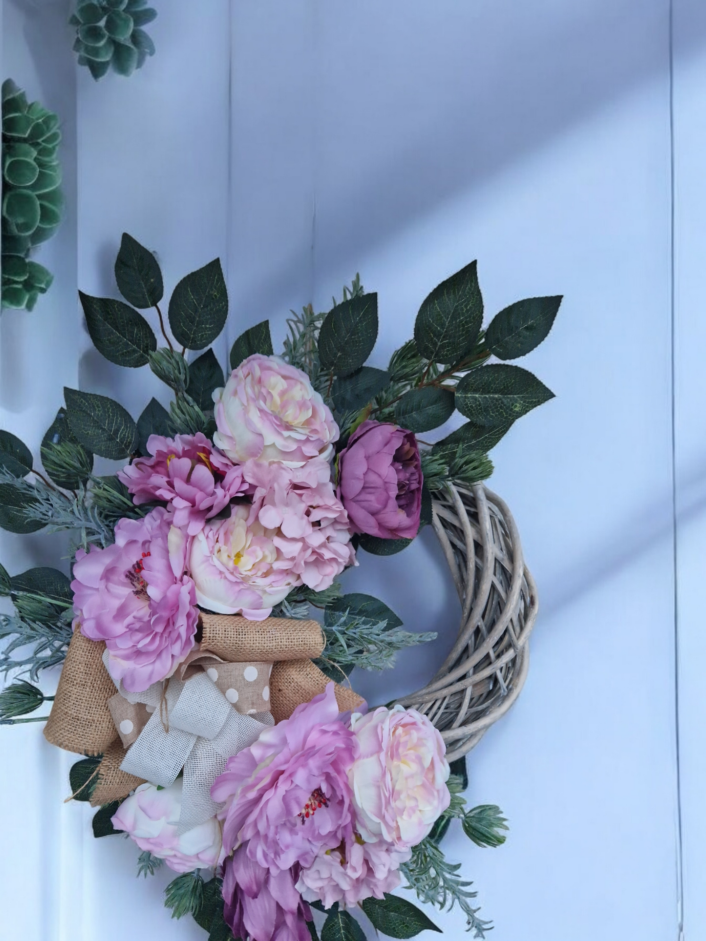 Flower door wreath