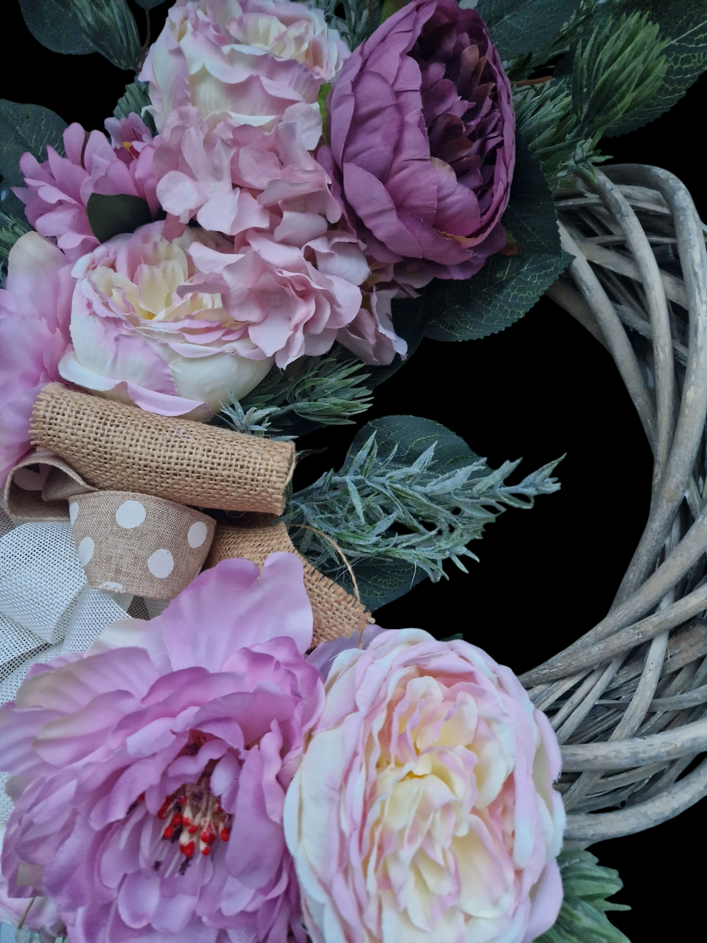 Flower door wreath