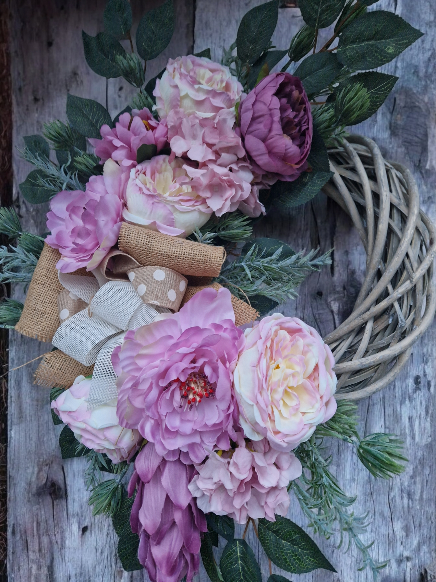 Flower door wreath