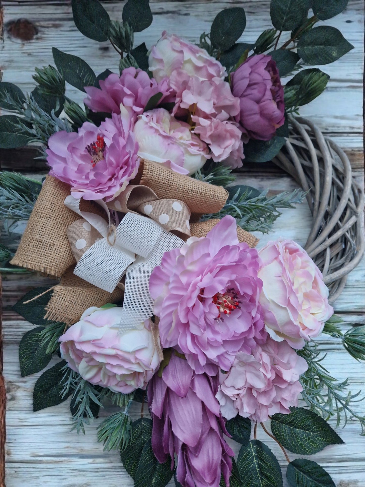 Flower door wreath