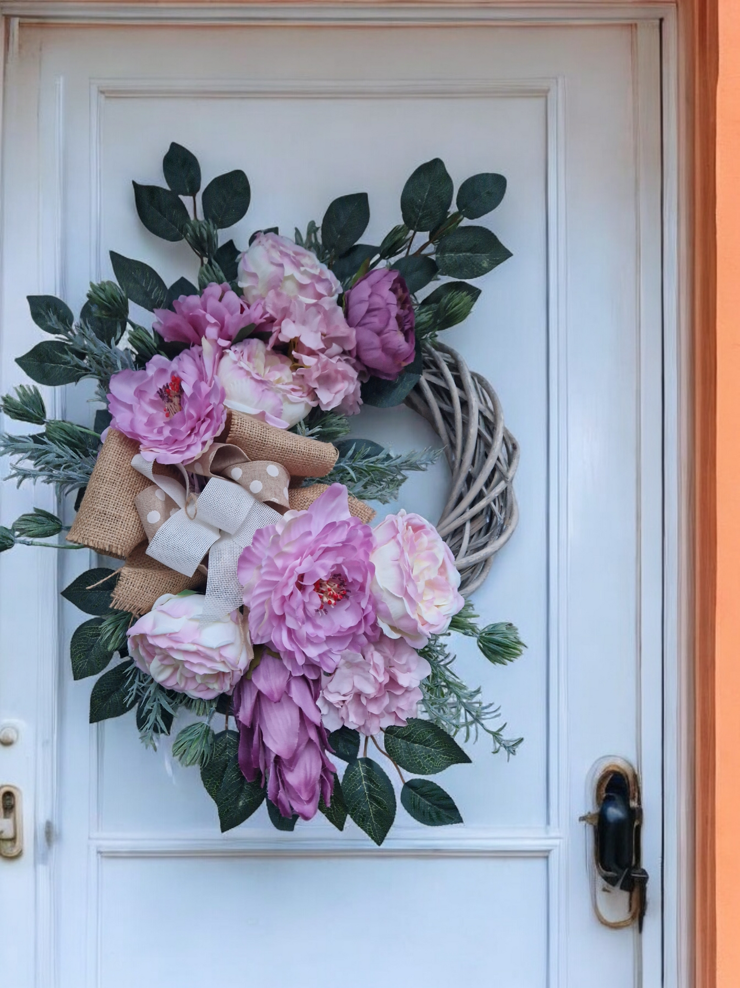 Flower door wreath