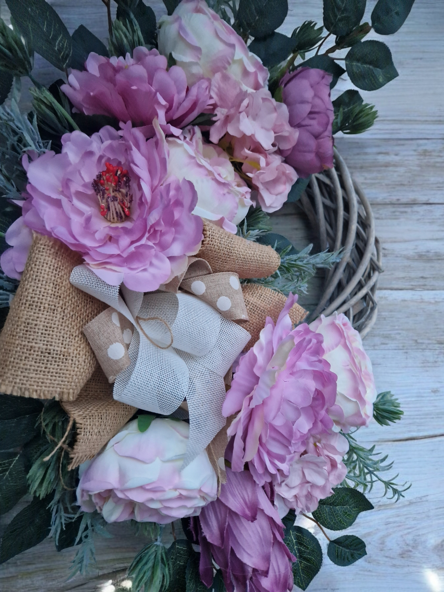 Flower door wreath