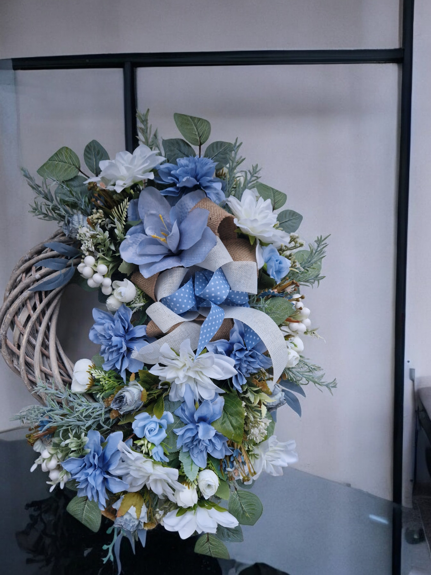 Flower door wreath