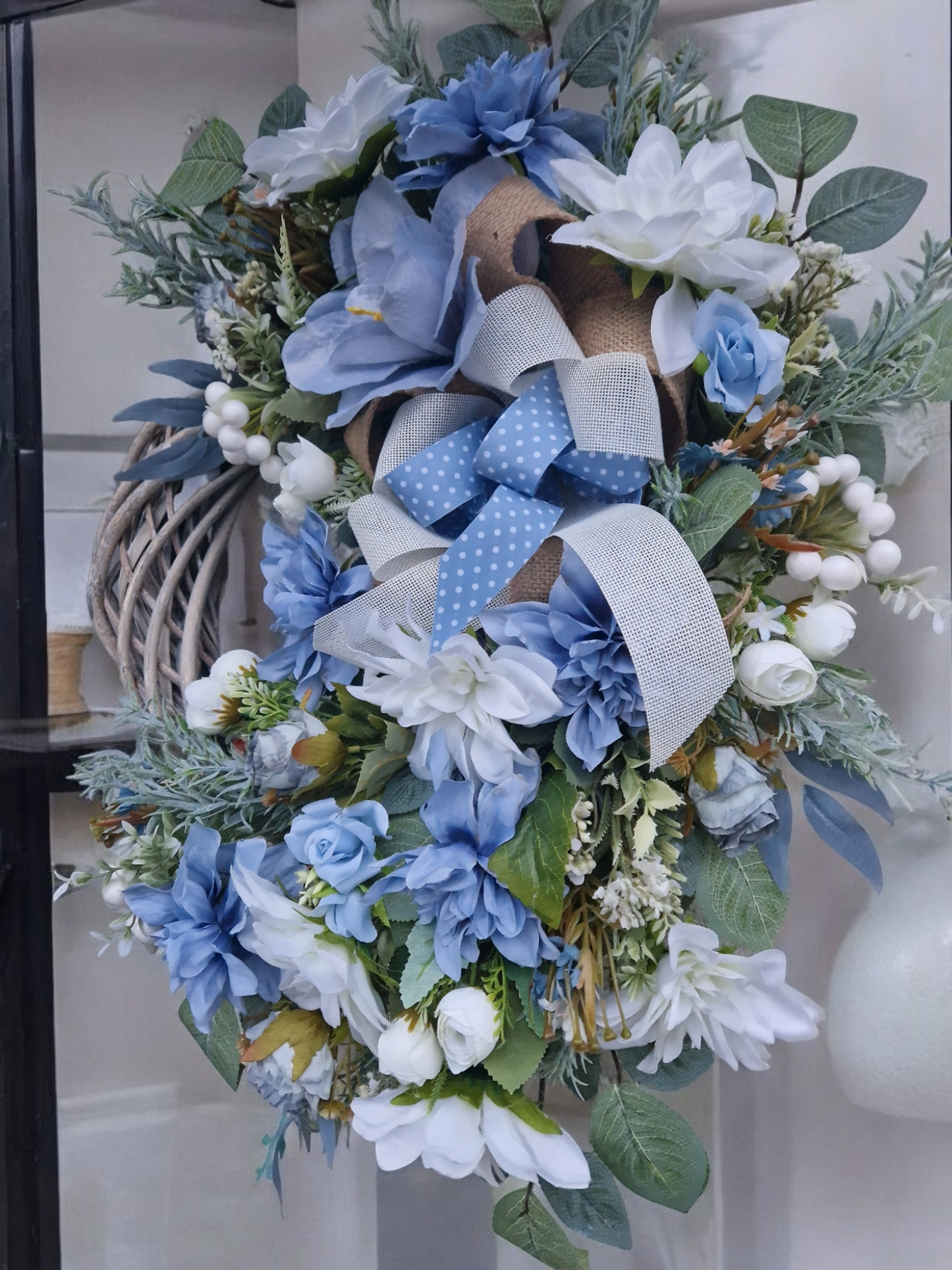 Flower door wreath