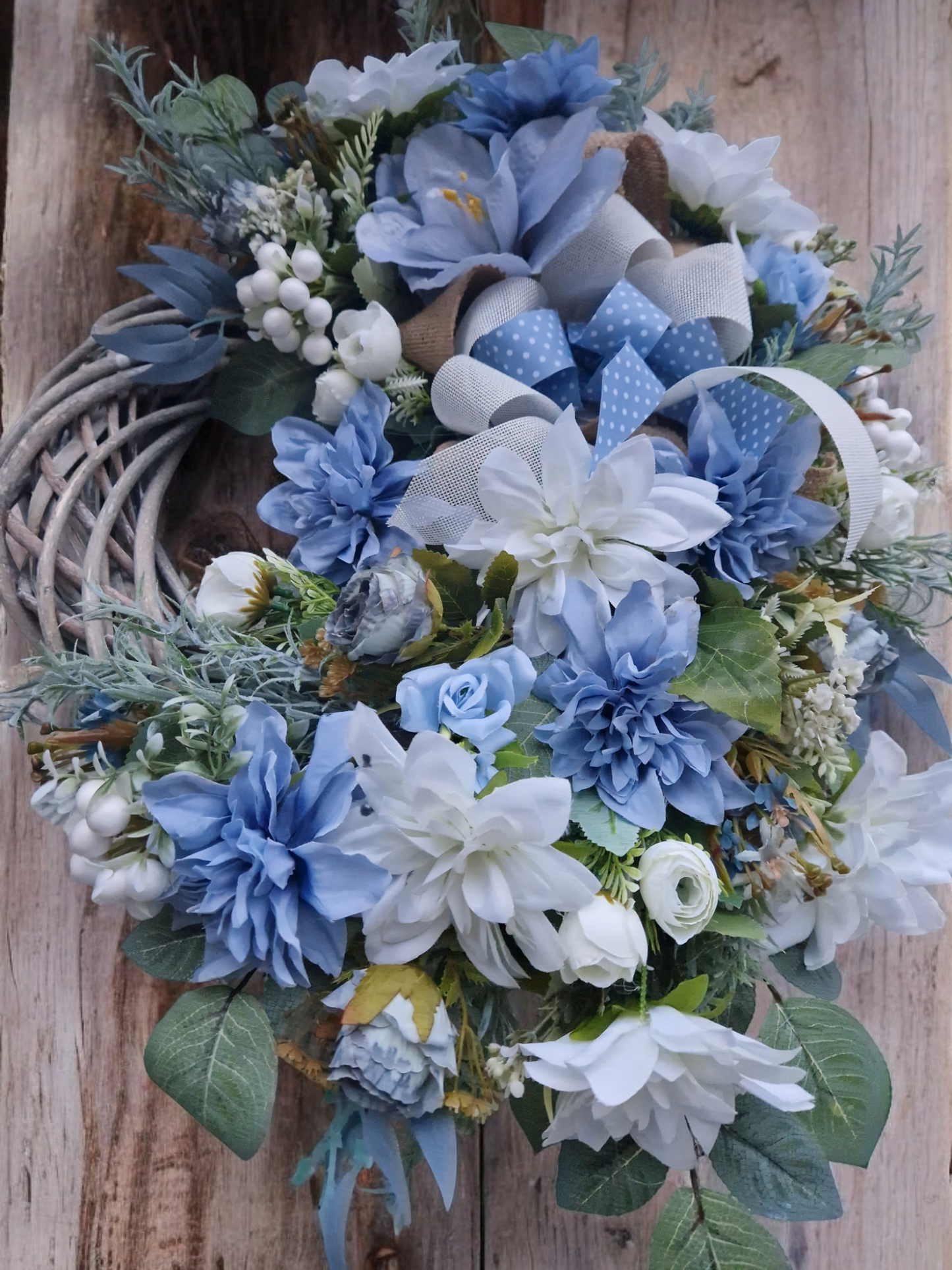 Flower door wreath