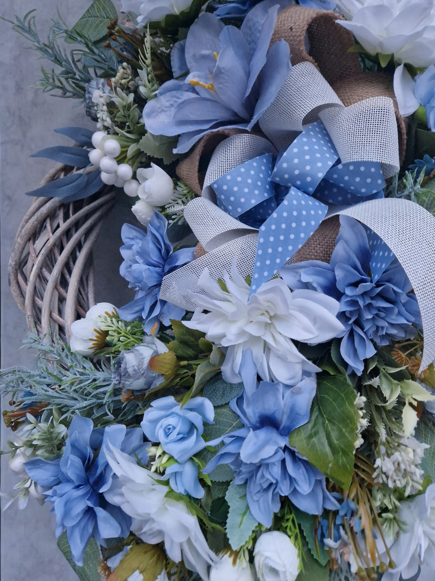 Flower door wreath