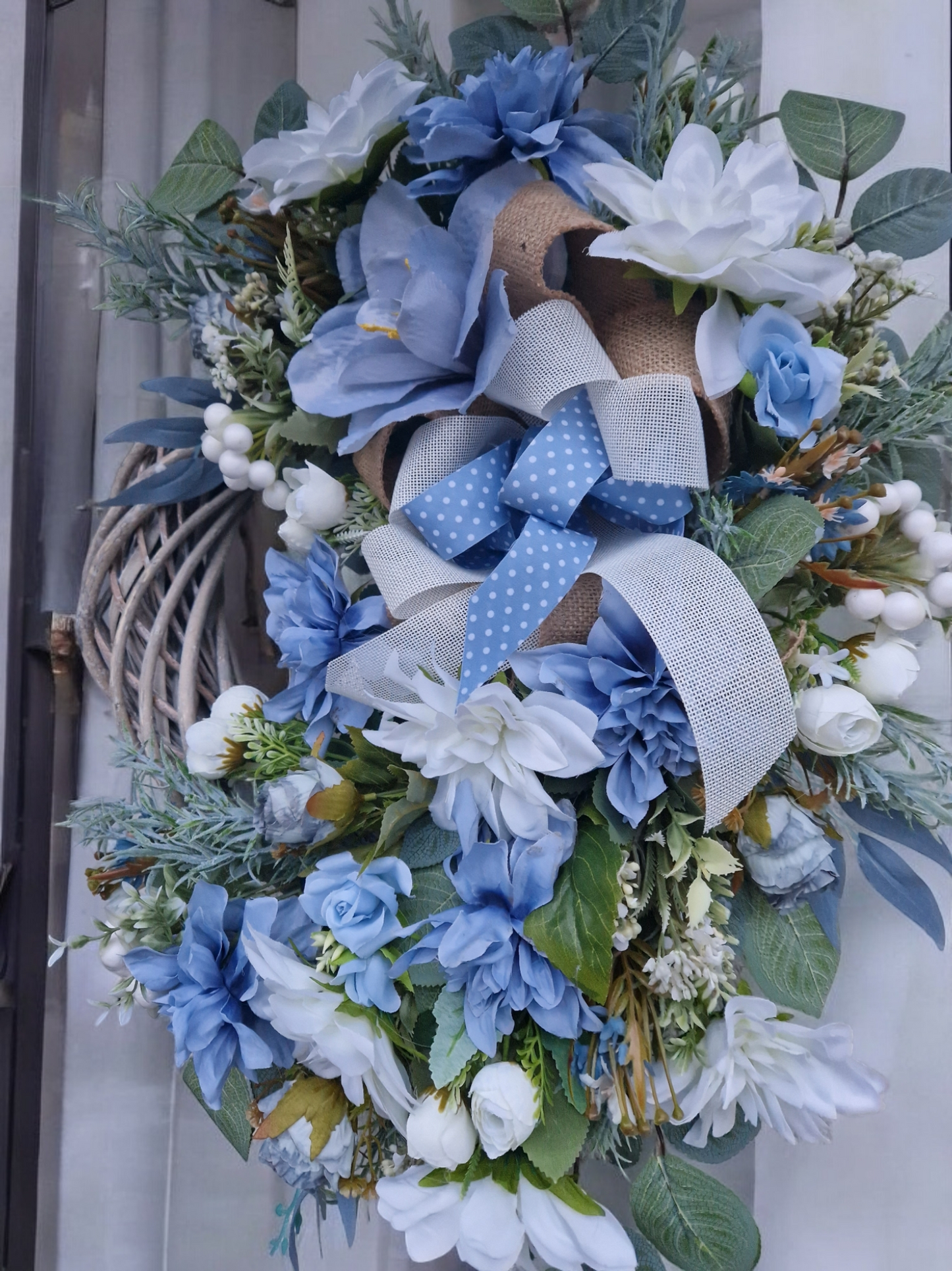 Flower door wreath