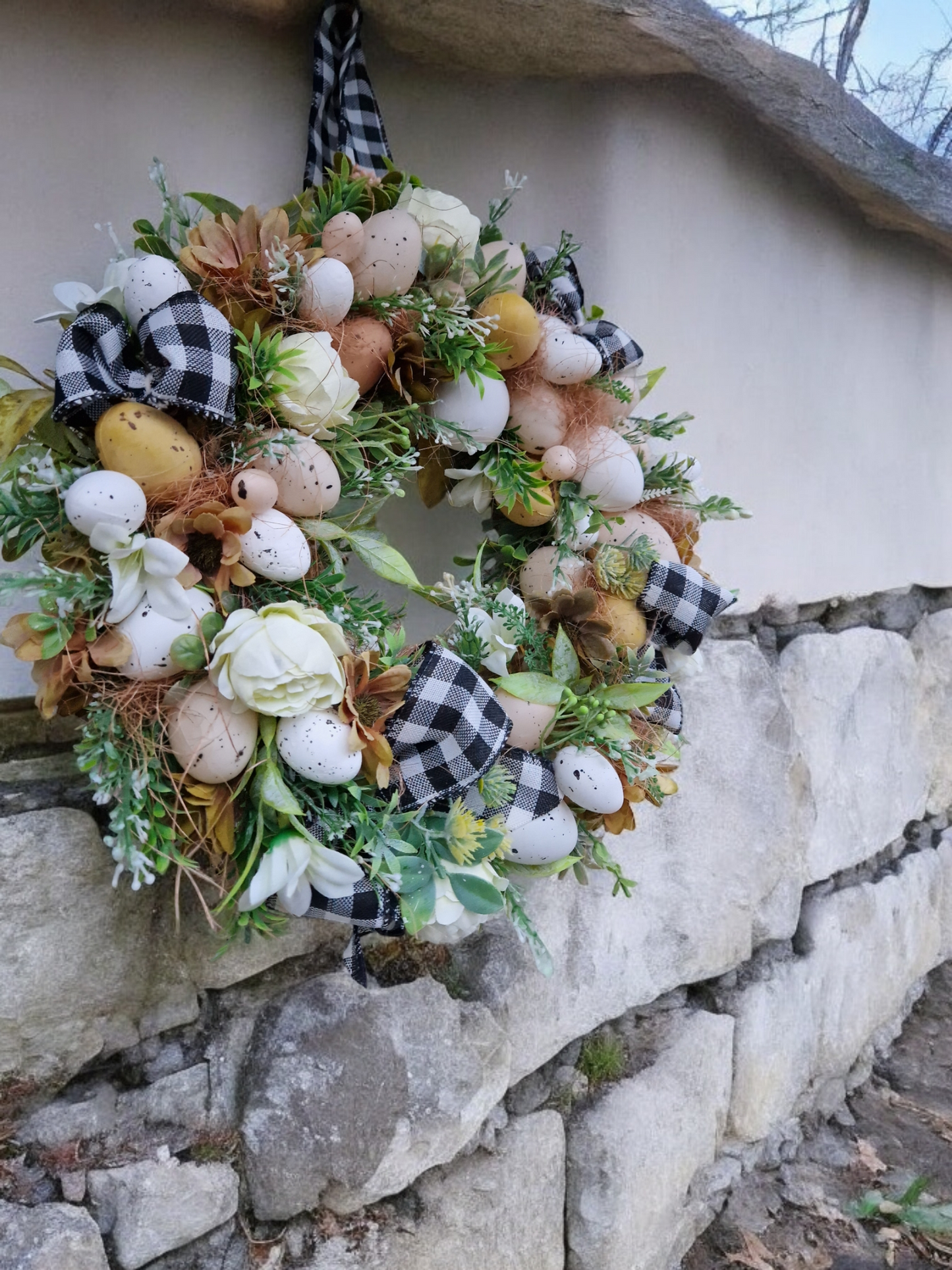 Easter door wreath