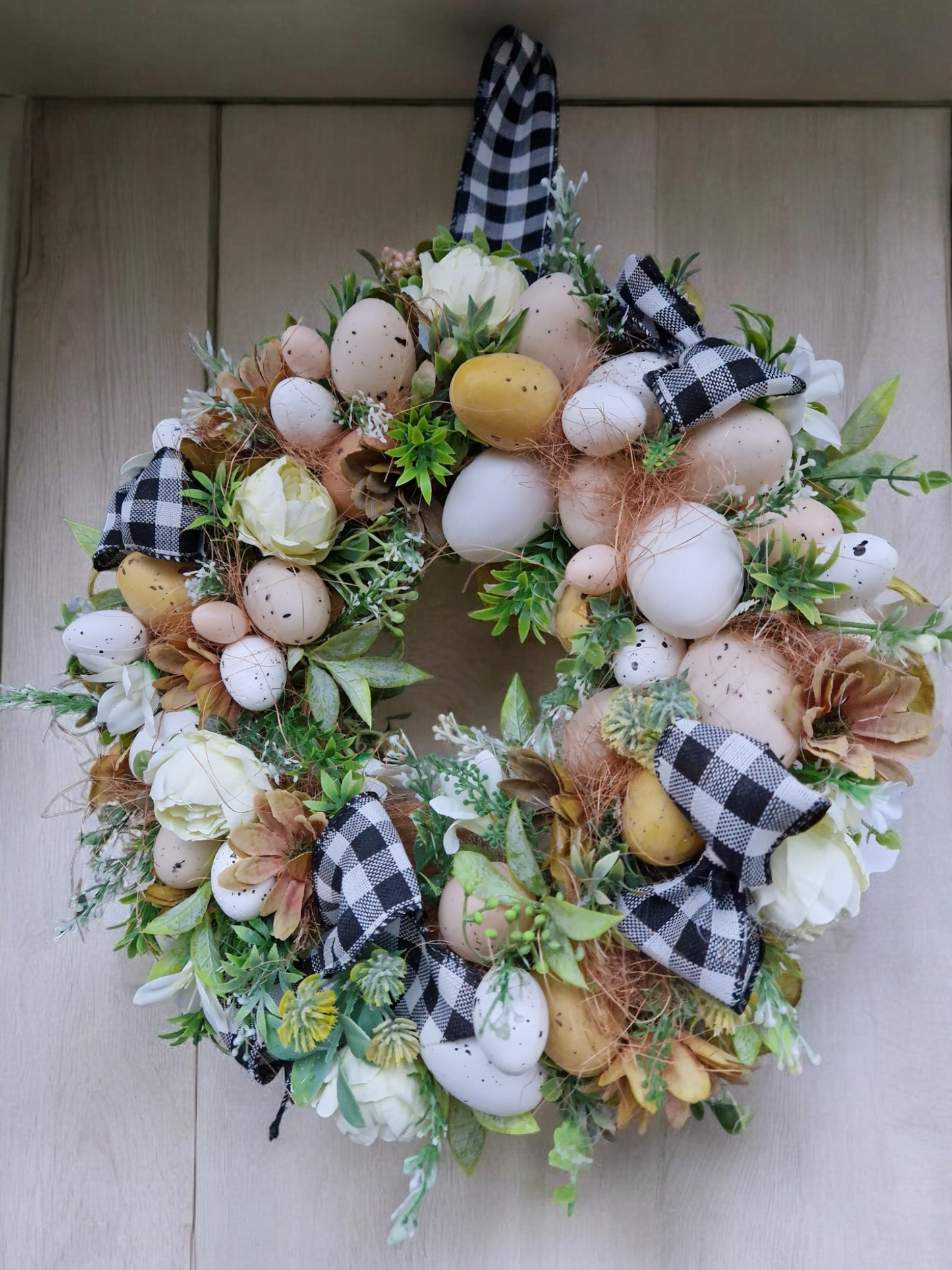 Easter door wreath