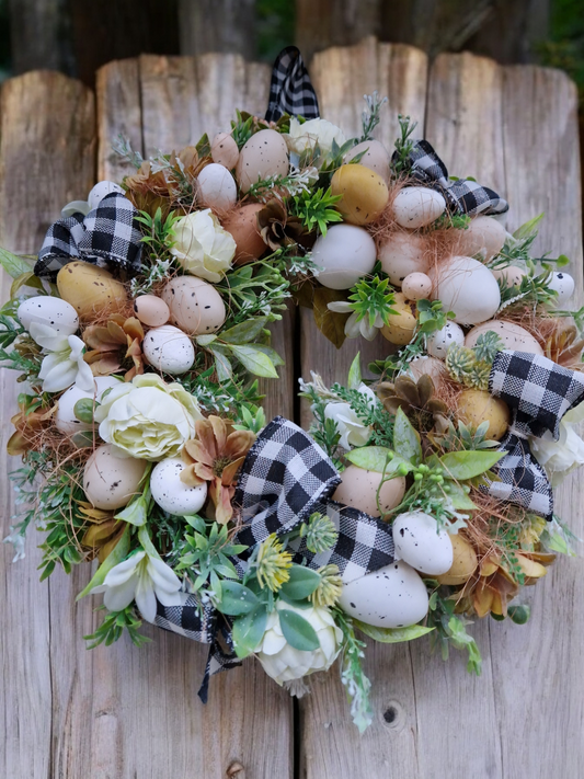 Easter door wreath