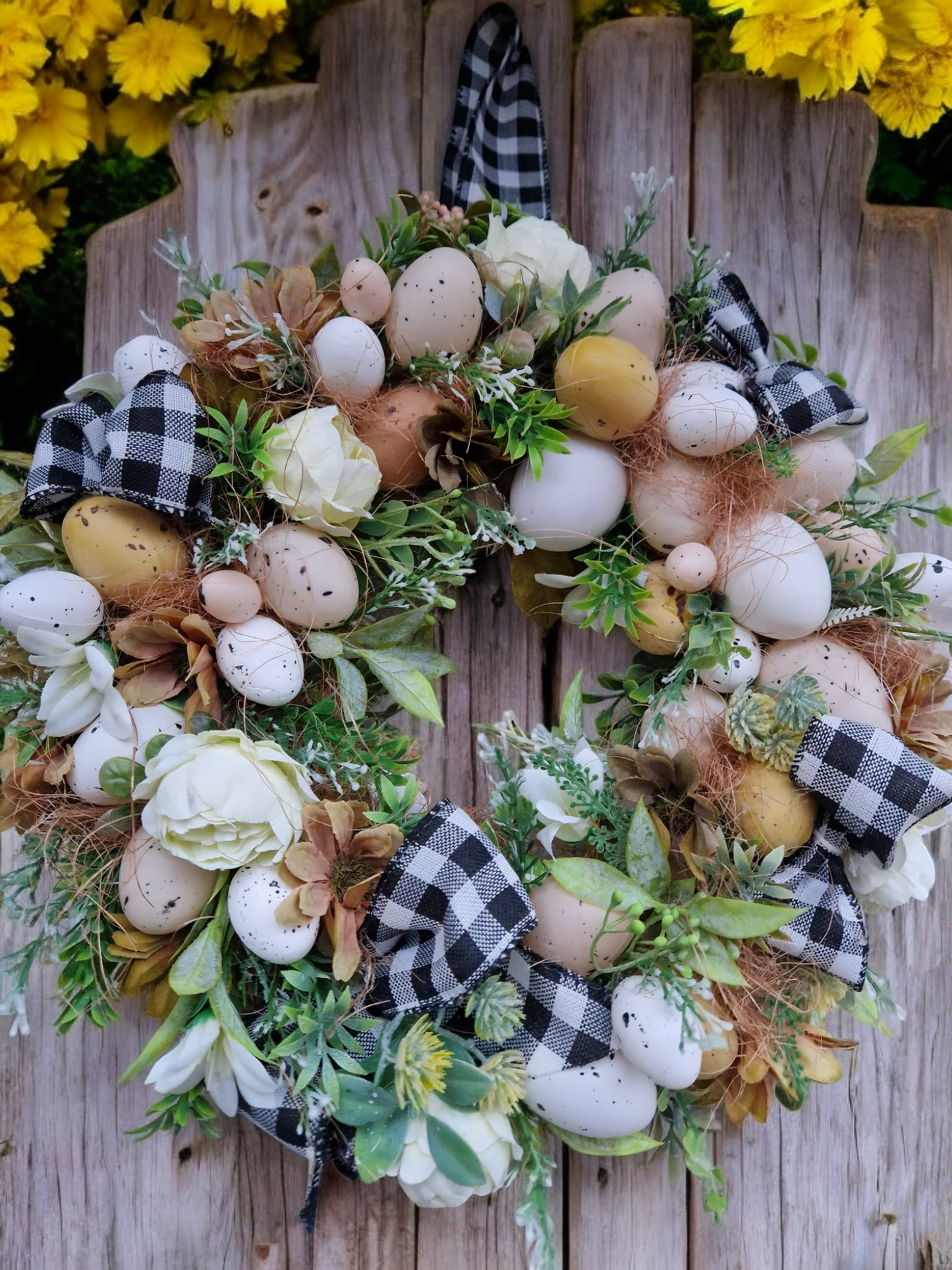 Easter door wreath