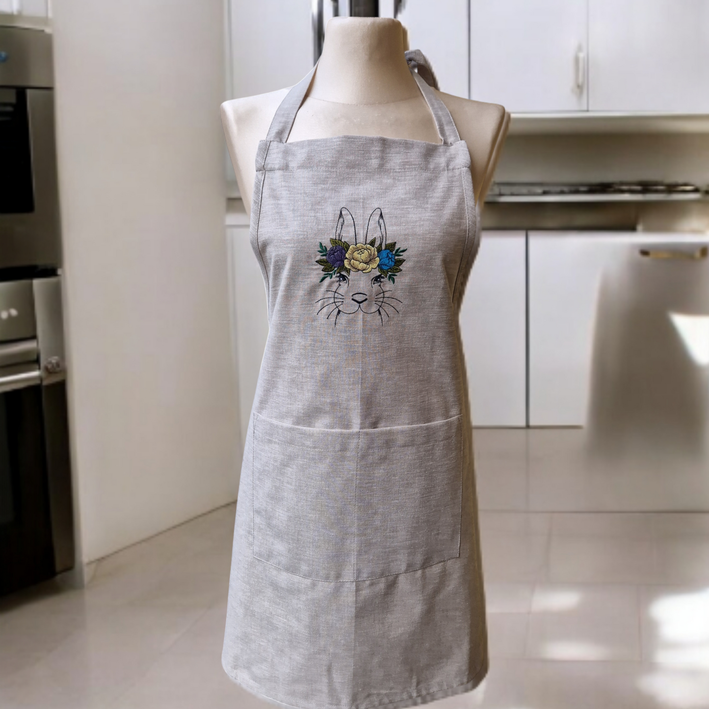 Easter embroidered apron