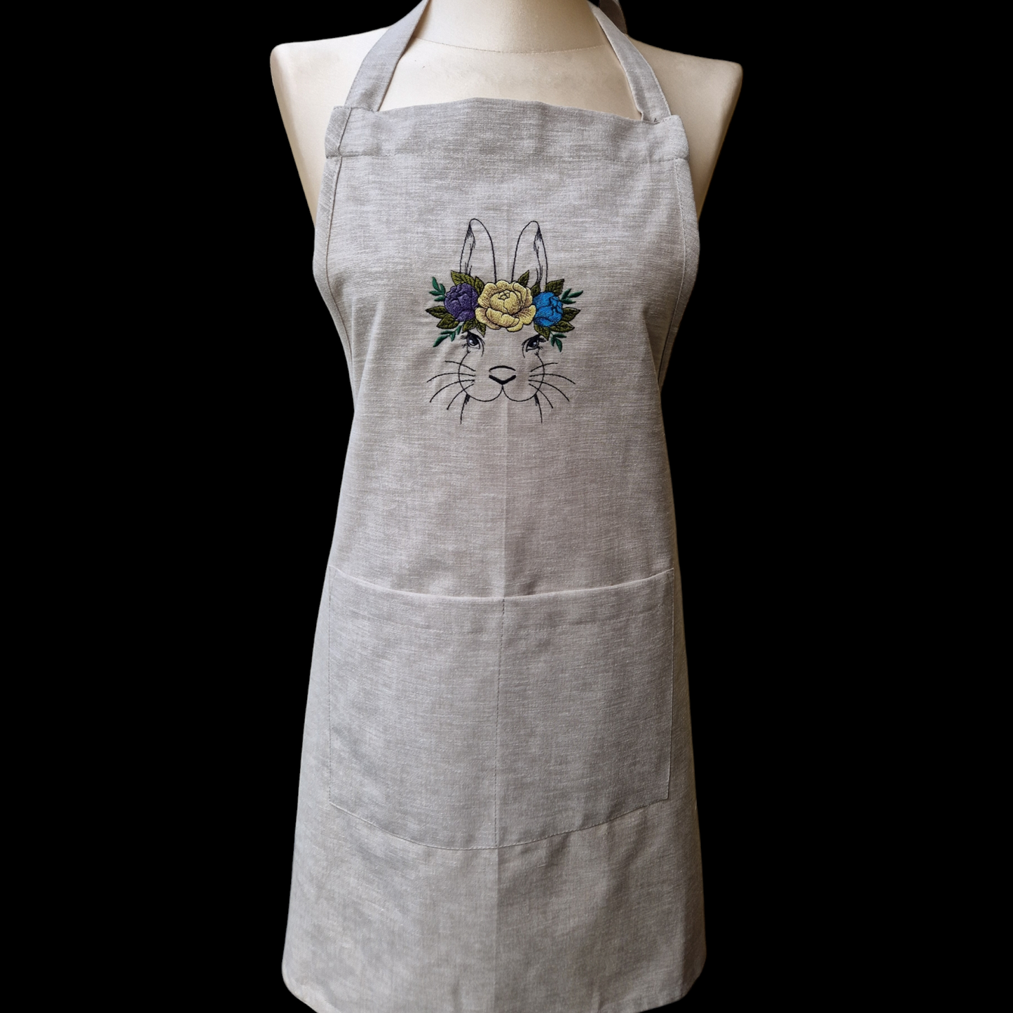 Easter embroidered apron