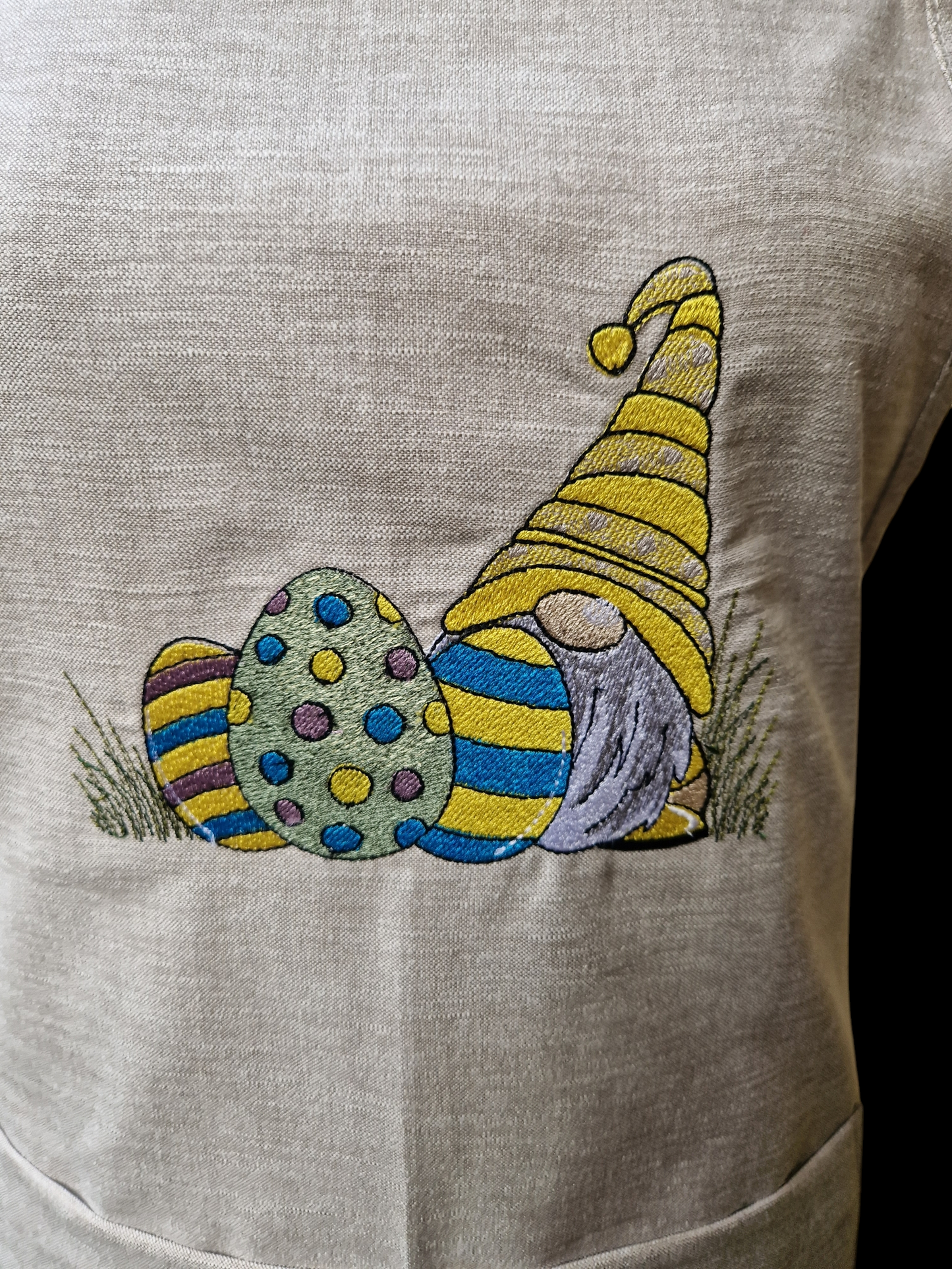 Easter embroidered apron