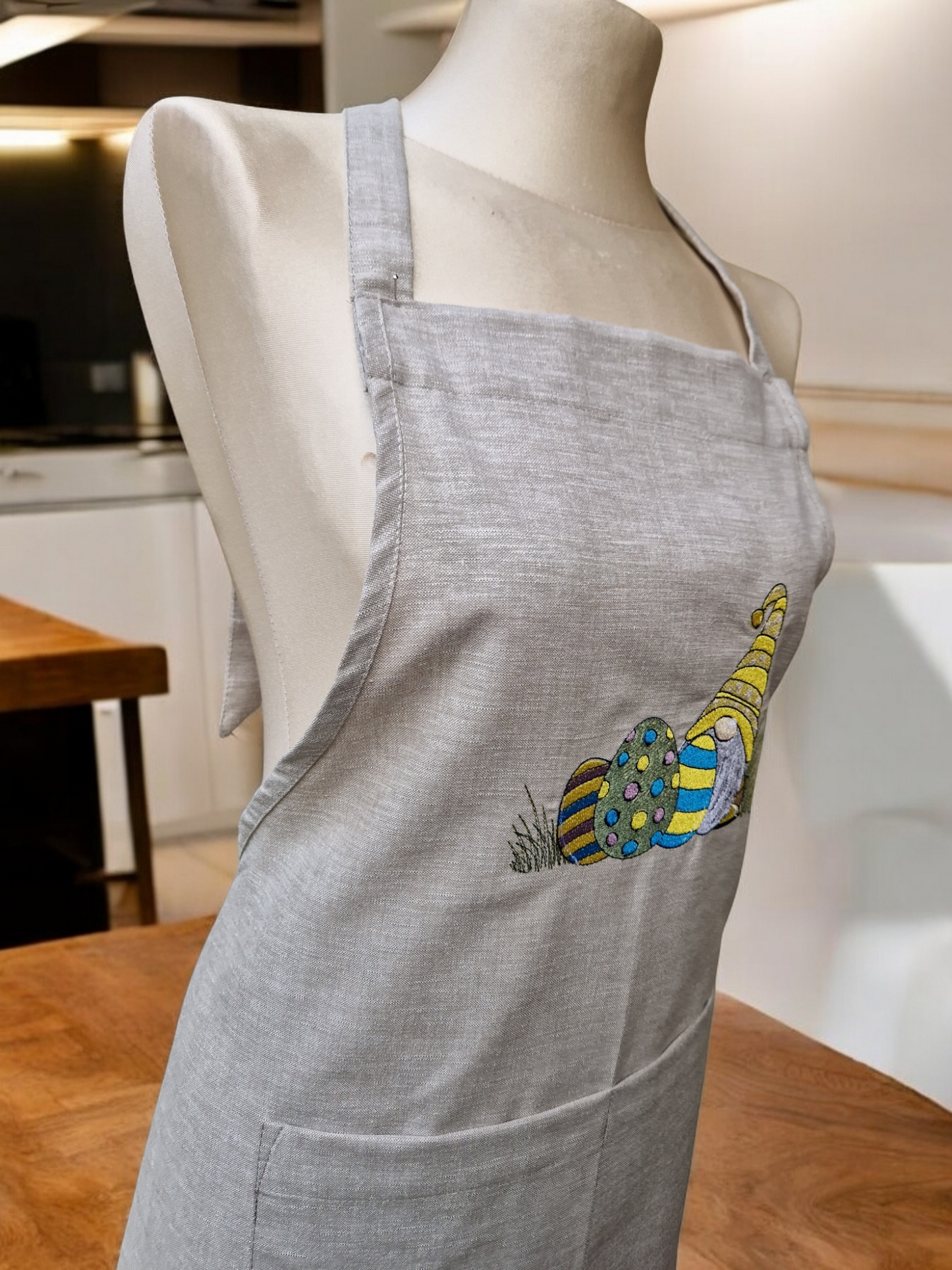 Easter embroidered apron