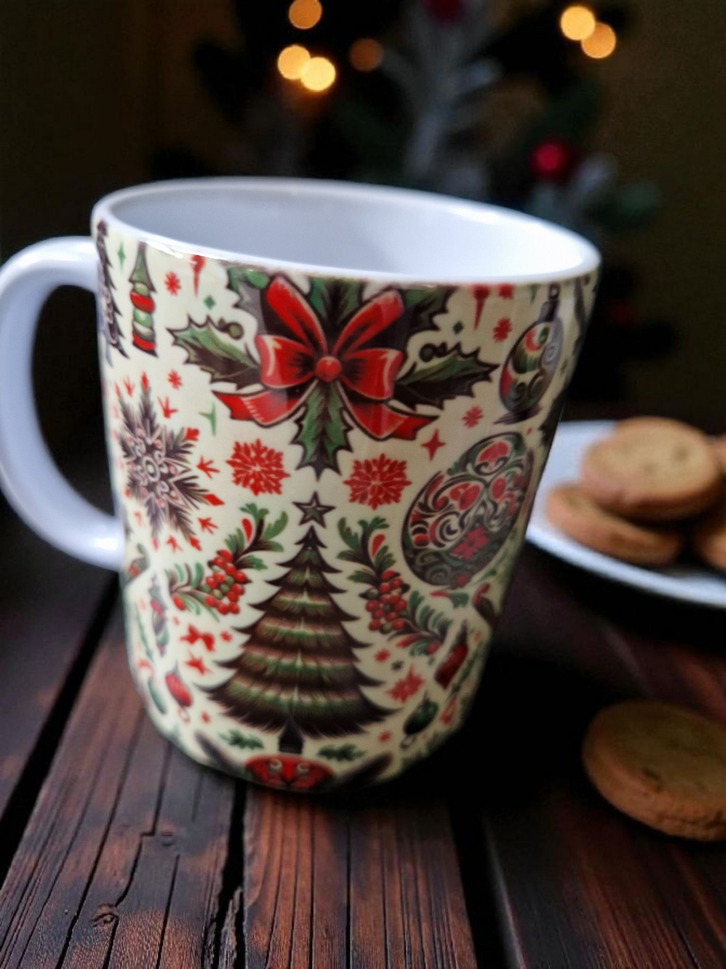 Christmas theme mugs gift box