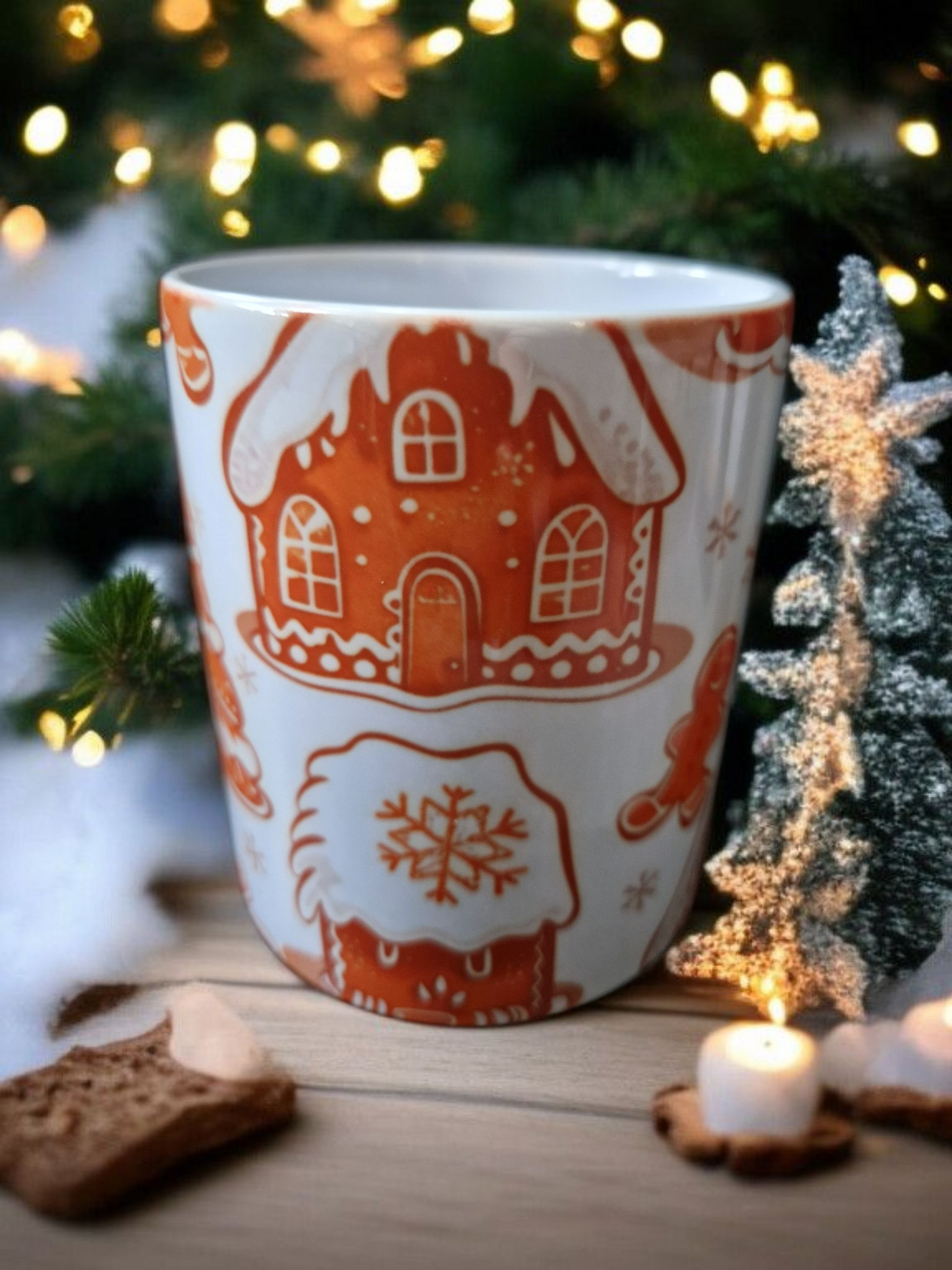Gingerbread Christmas mugs gift box