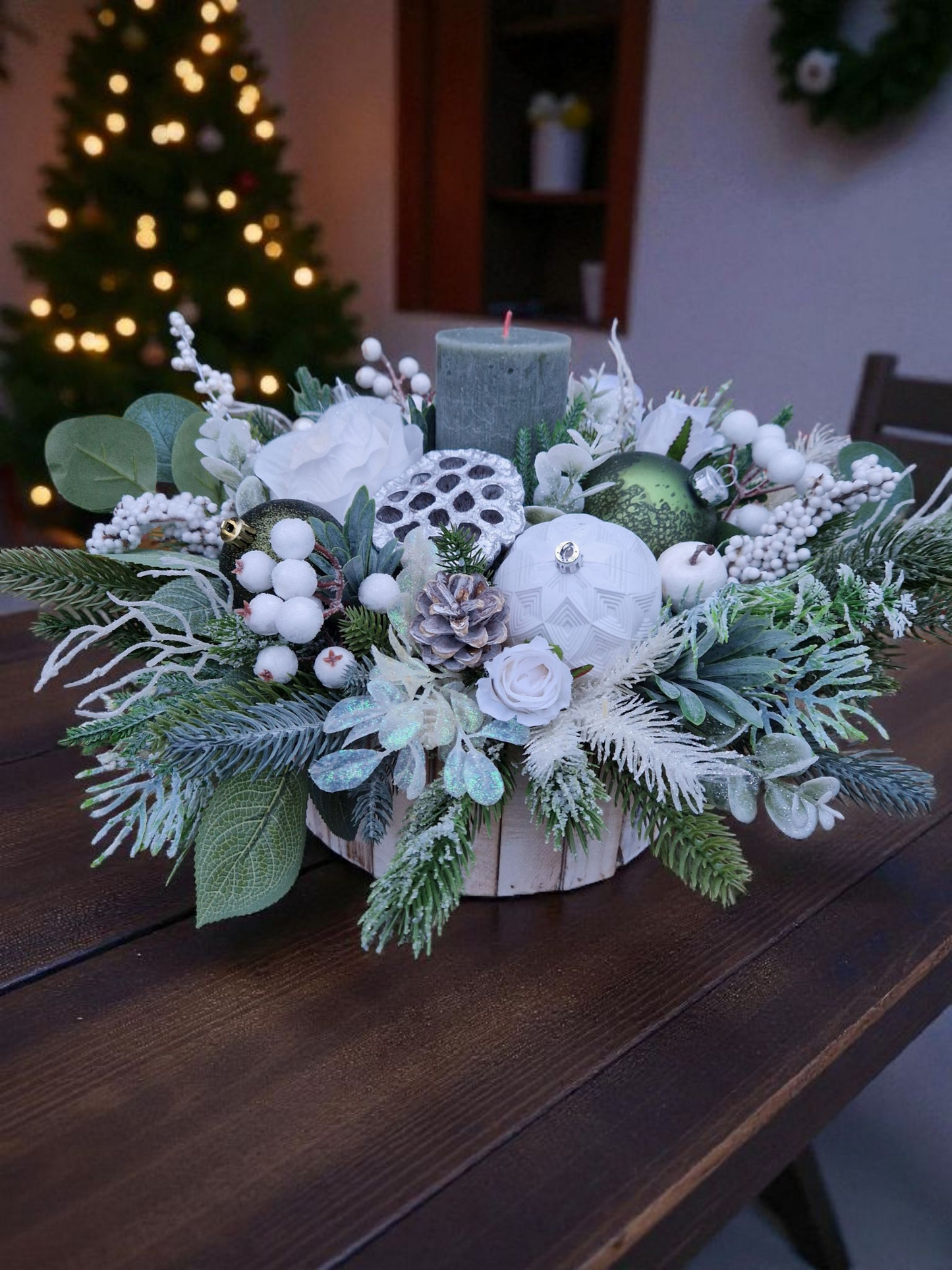Christmas floral arrangement