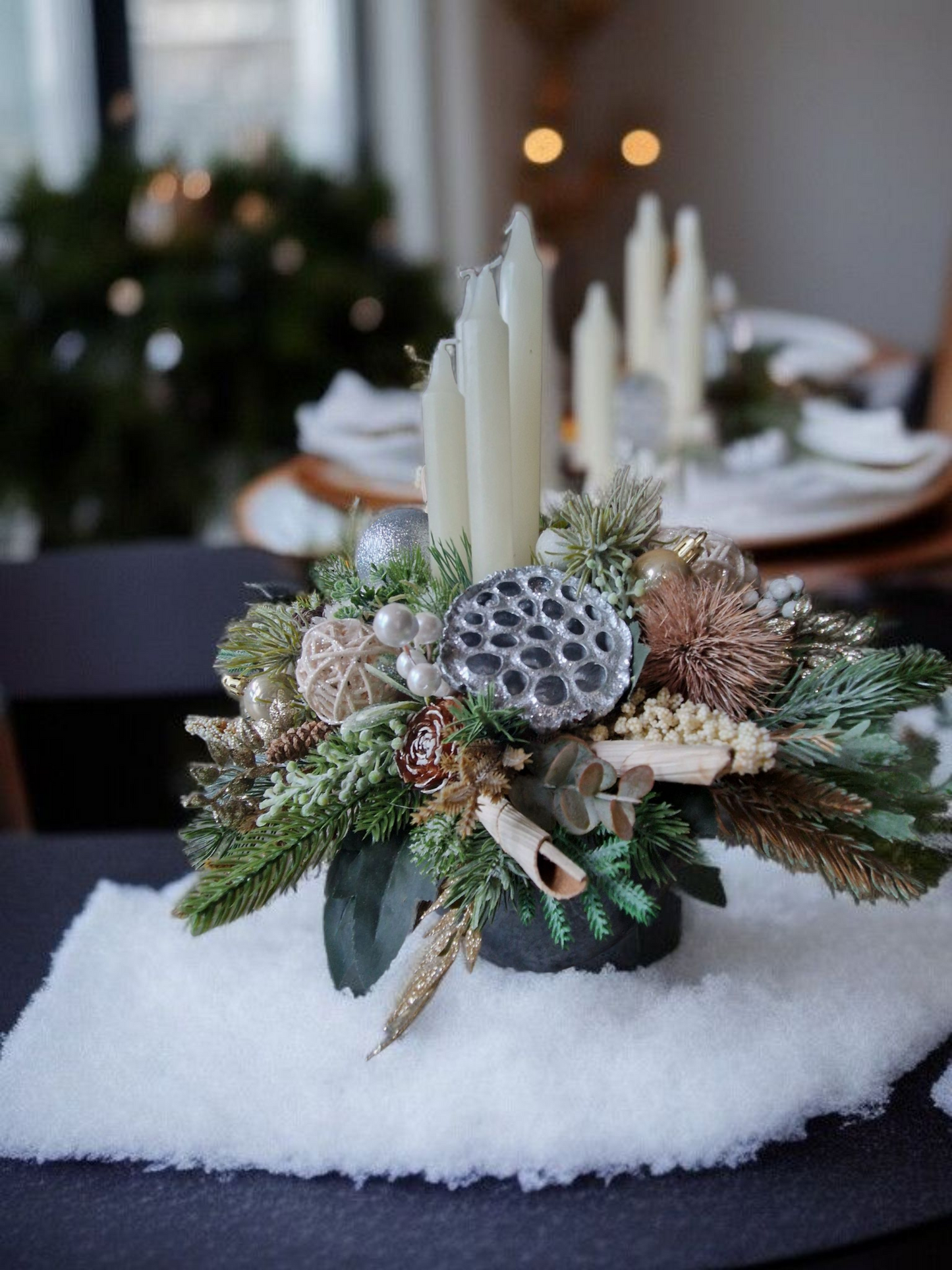 Christmas floral arrangement