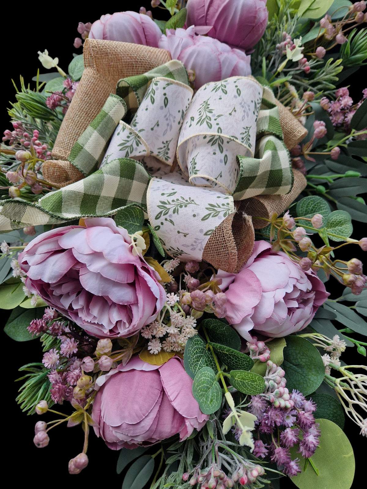 Flower door wreath