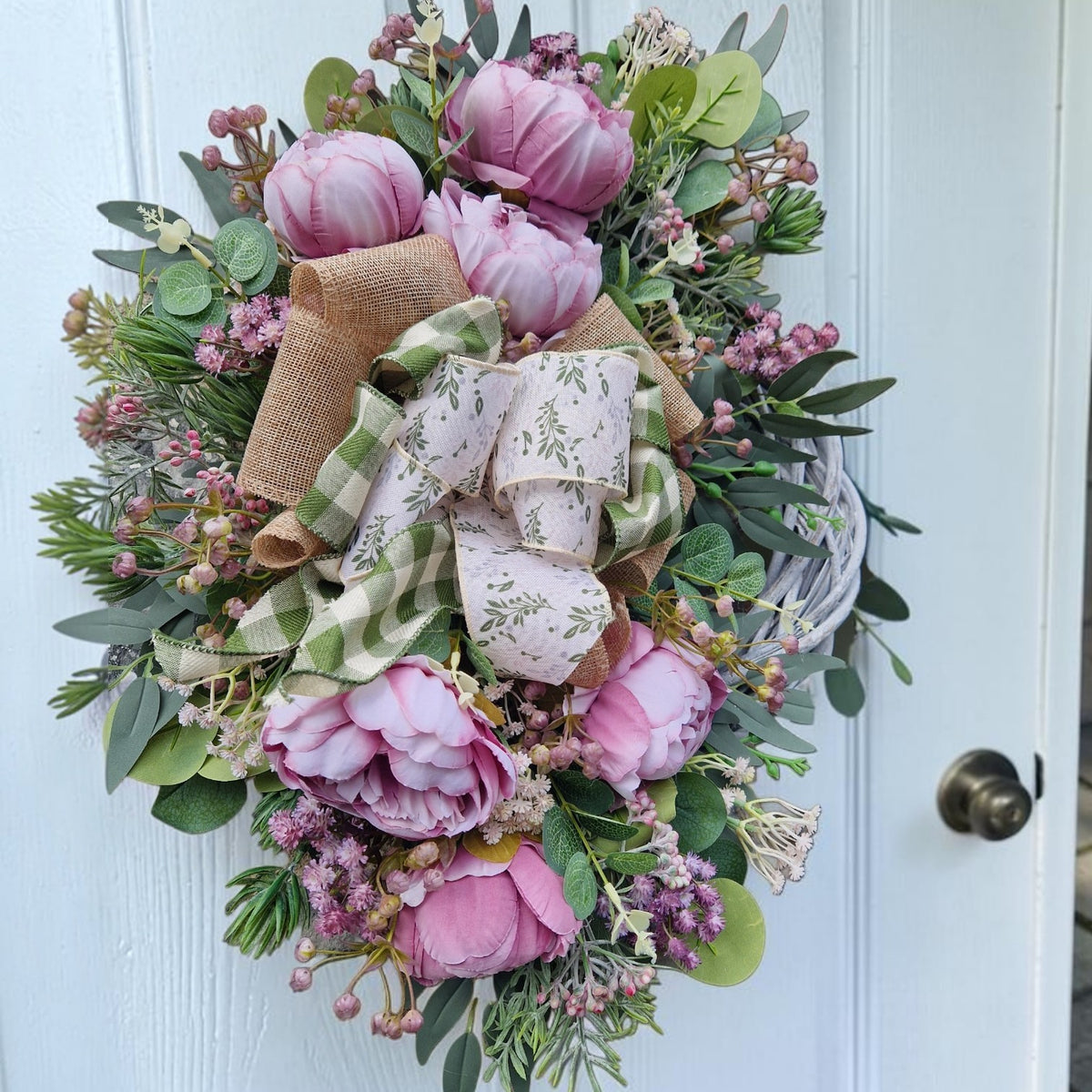 Flower door wreath