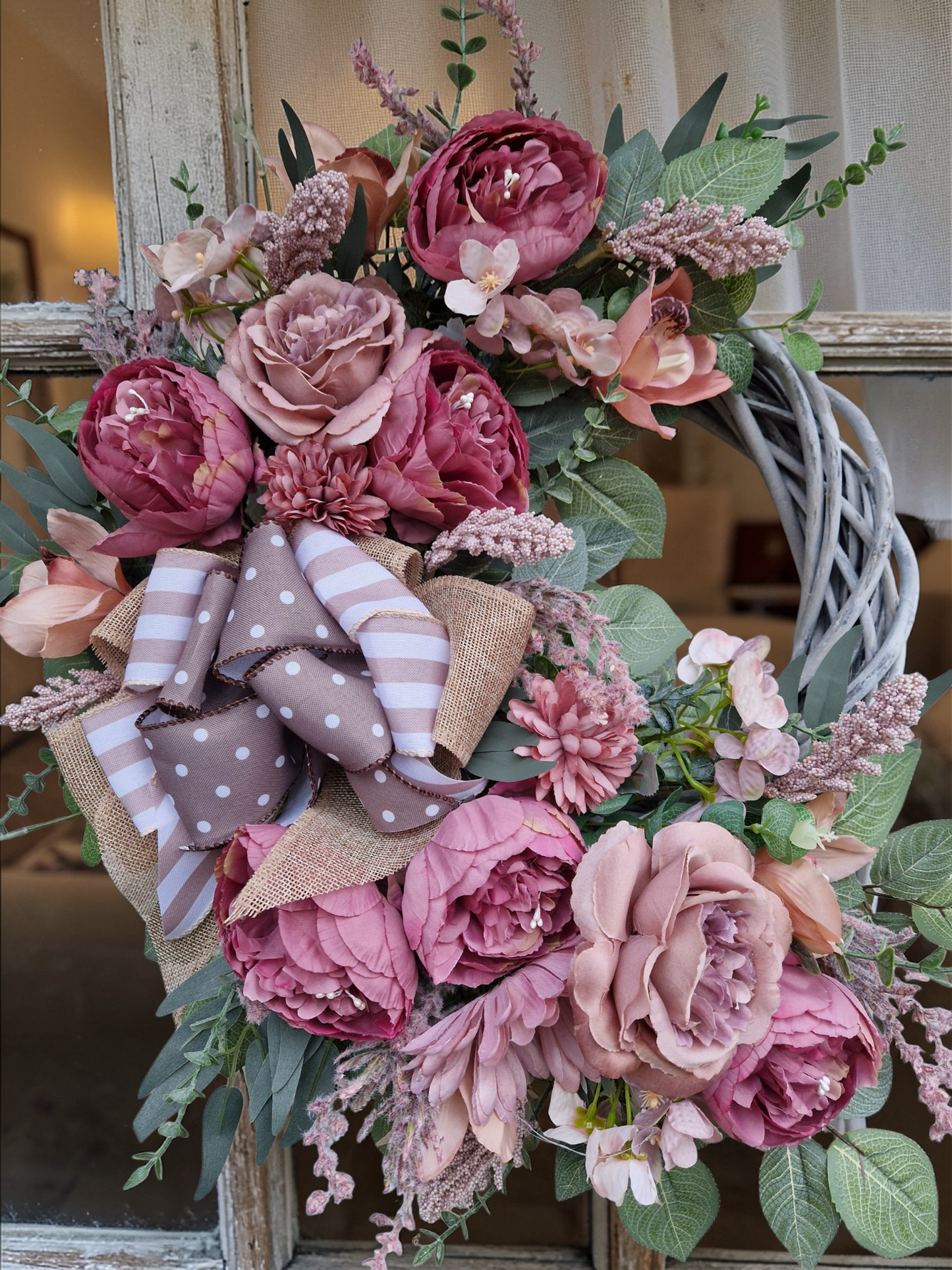 Flower door wreath