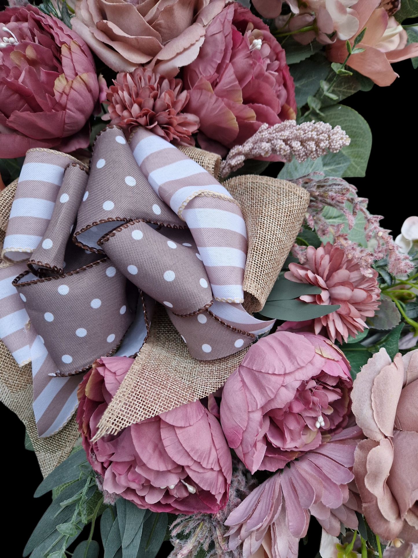 Flower door wreath
