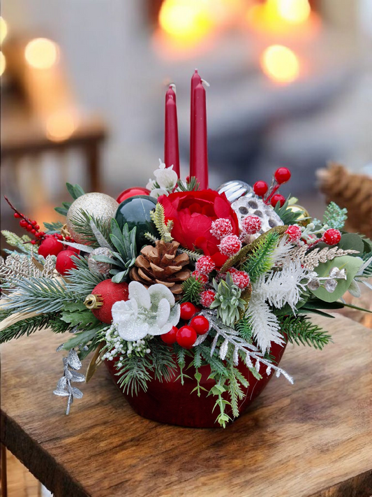 Christmas floral arrangement