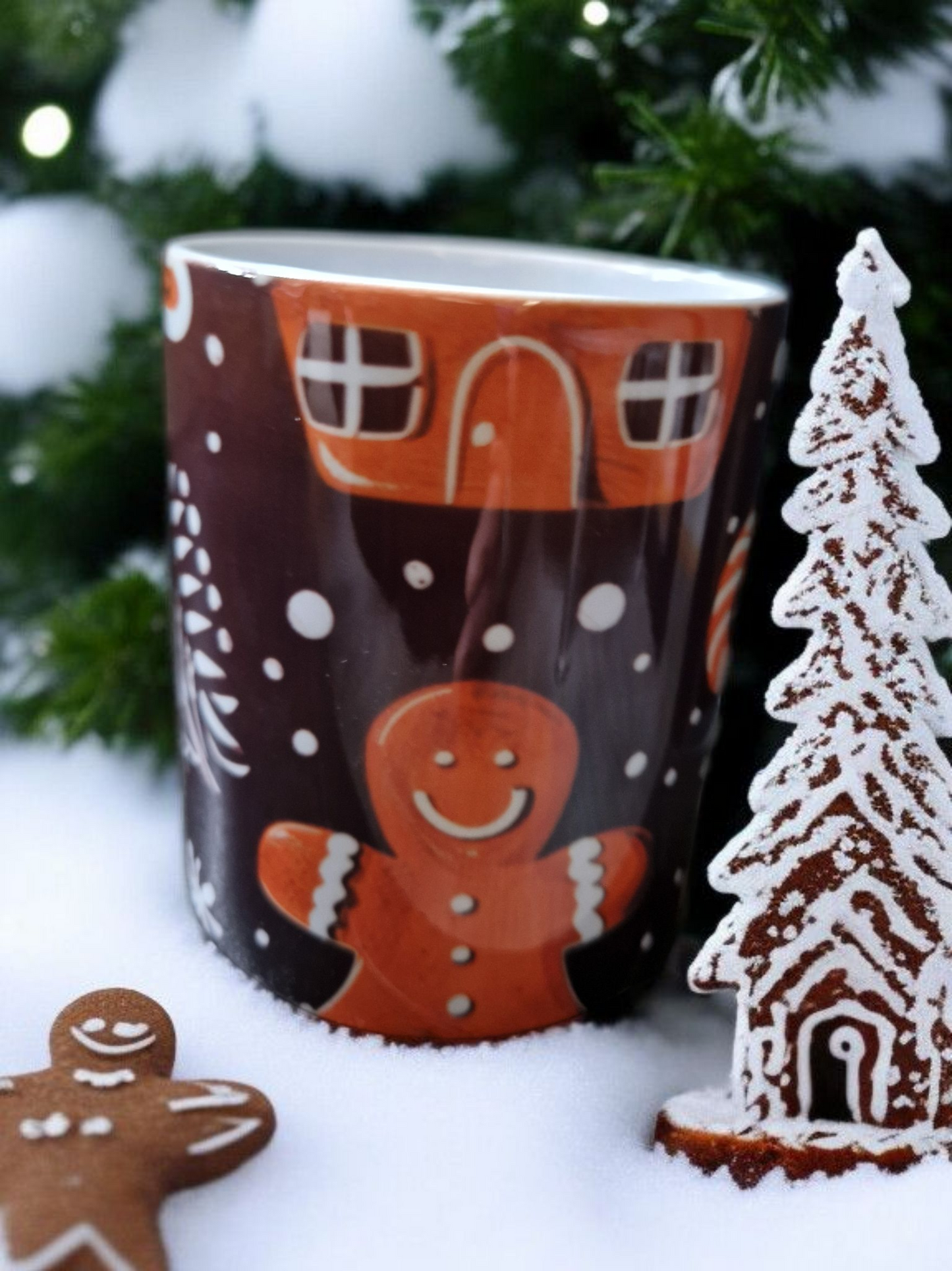 Gingerbread Christmas mugs gift box