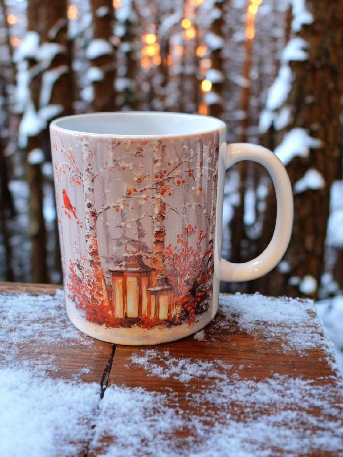 Christmas scene mug