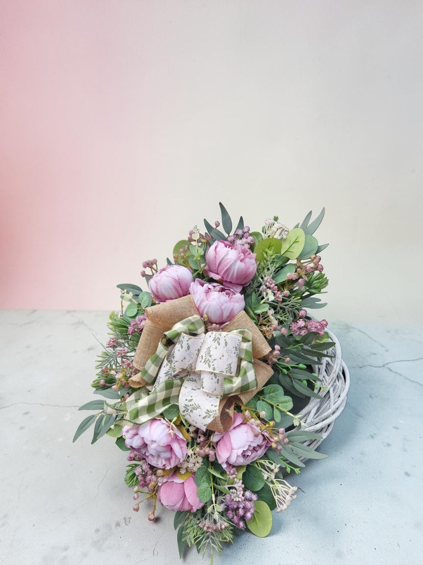 Flower door wreath
