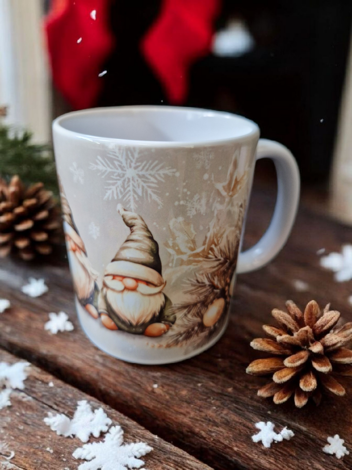 Christmas gnomes mug