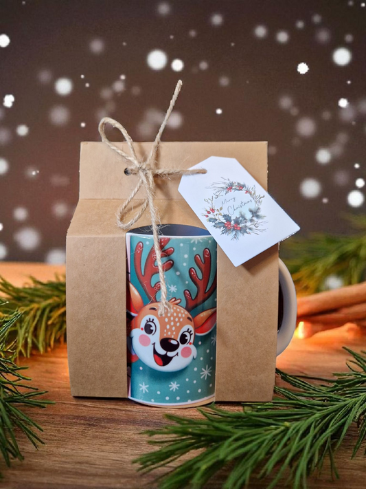 Funny Deer Christmas Mug