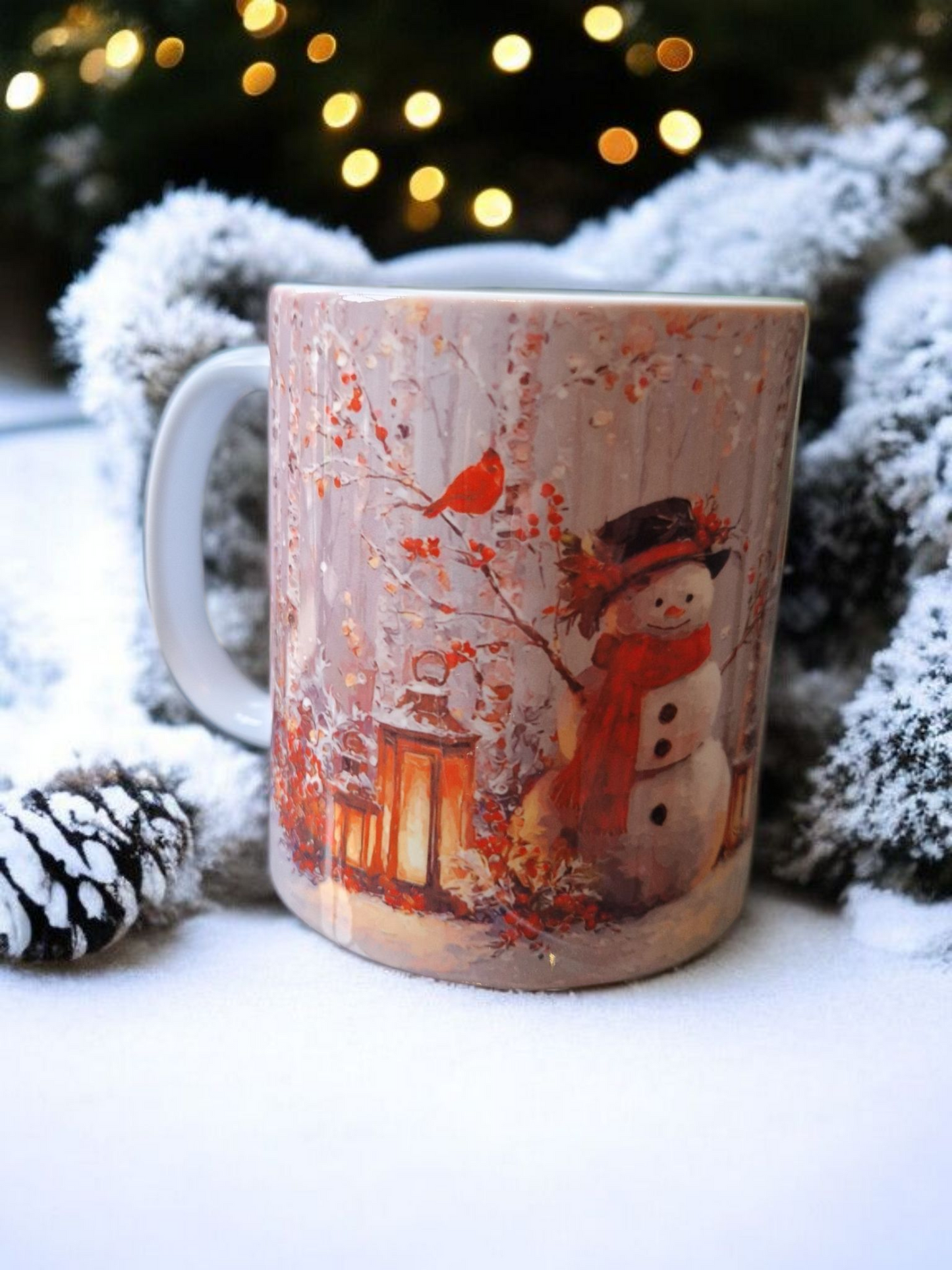 Christmas scene mug