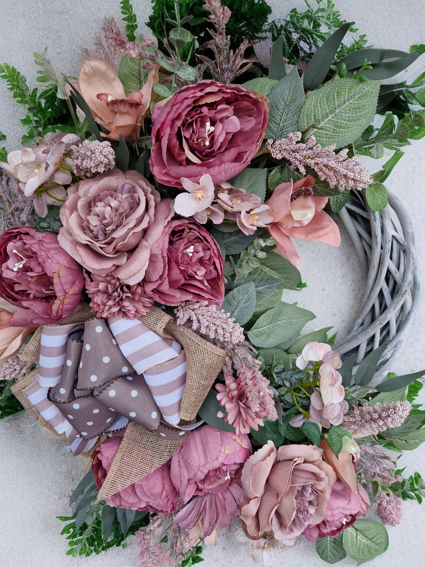 Flower door wreath