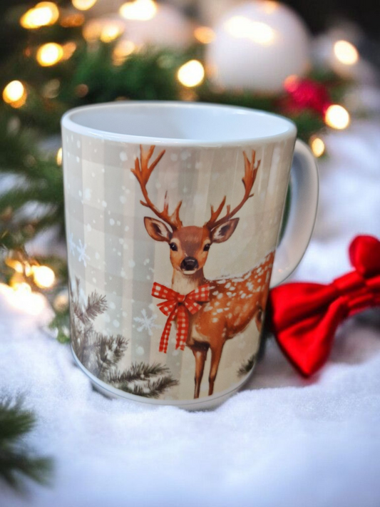 Christmas mug with reindeer
