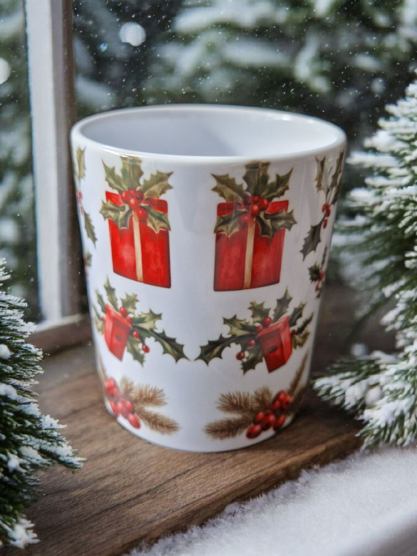 Christmas theme mugs gift box