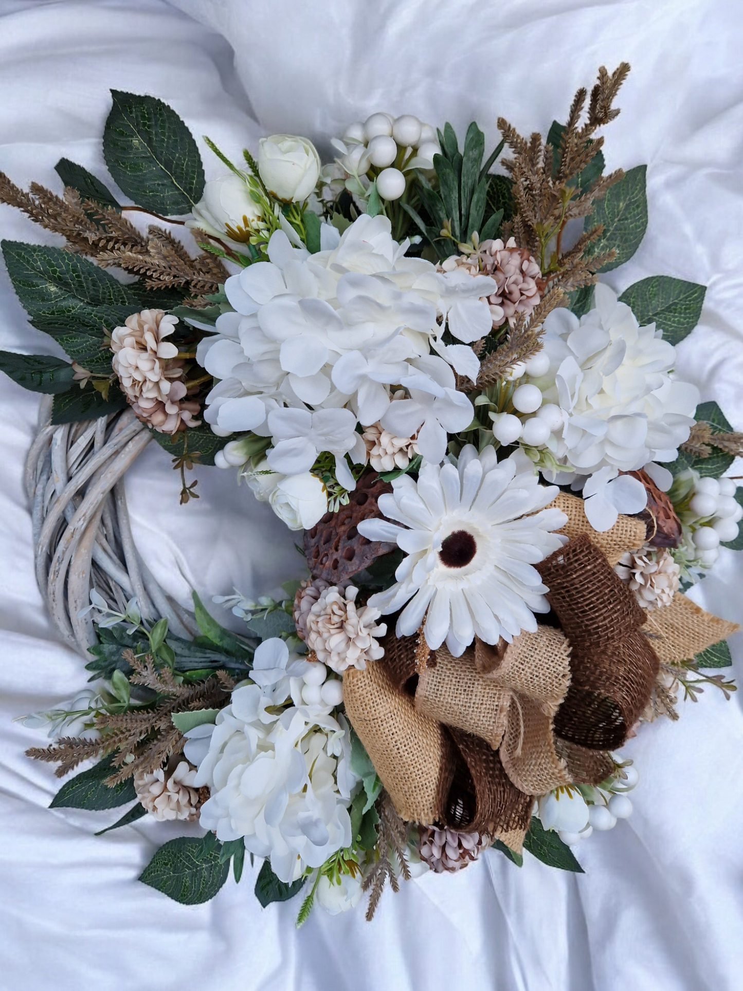 Flower door wreath