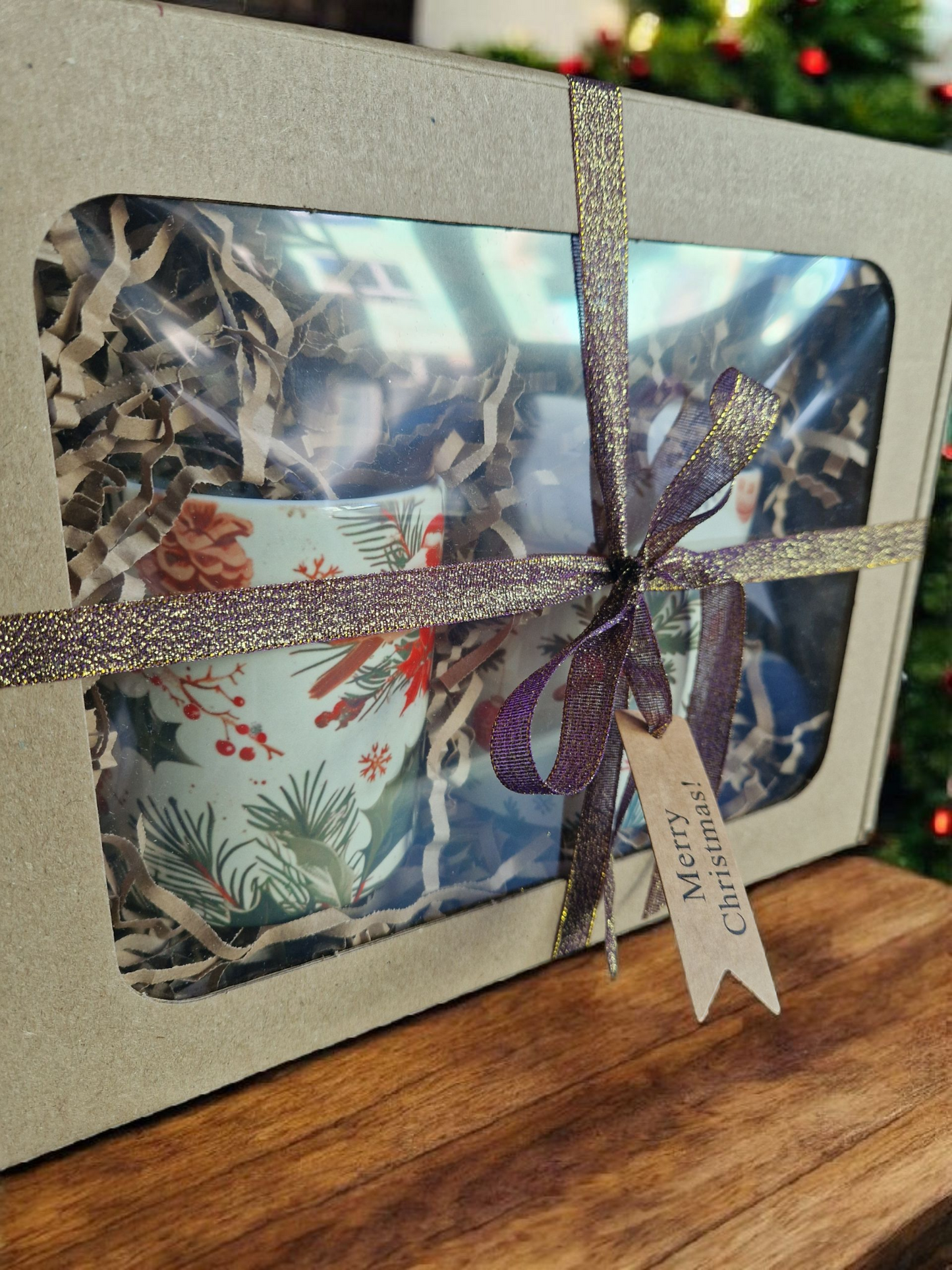 Christmas mugs gift box