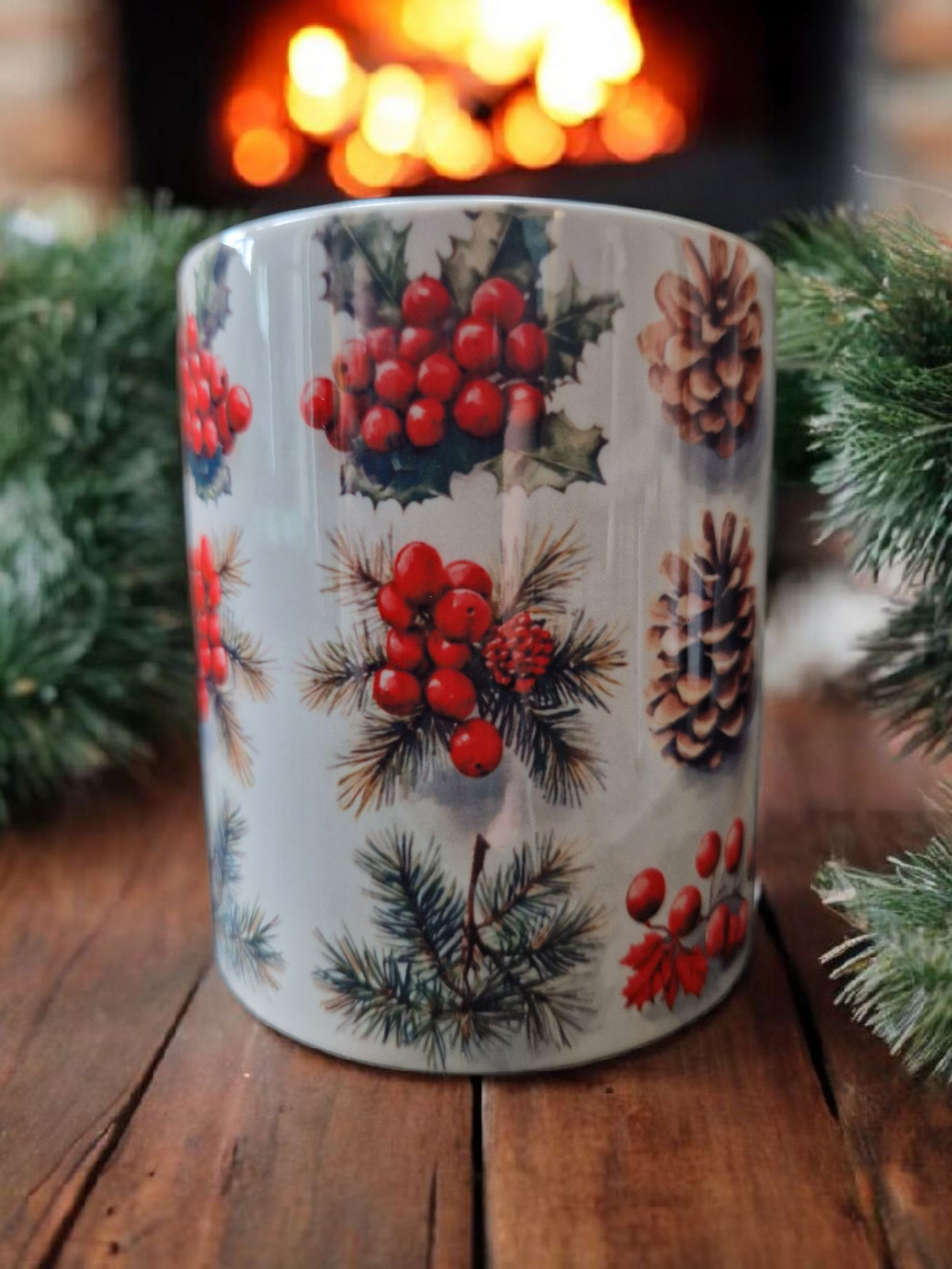 Christmas theme mugs gift box