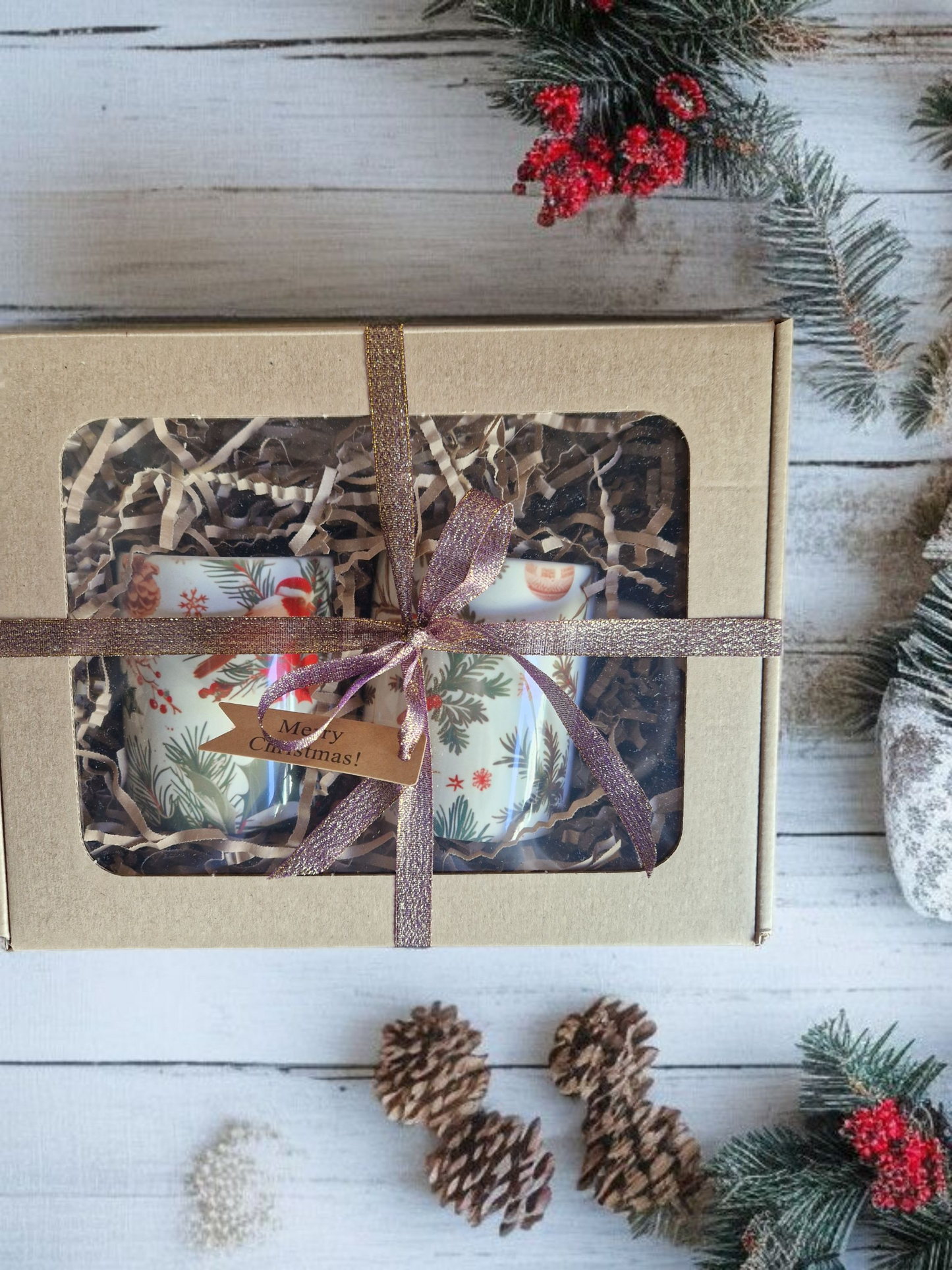 Christmas mugs gift box
