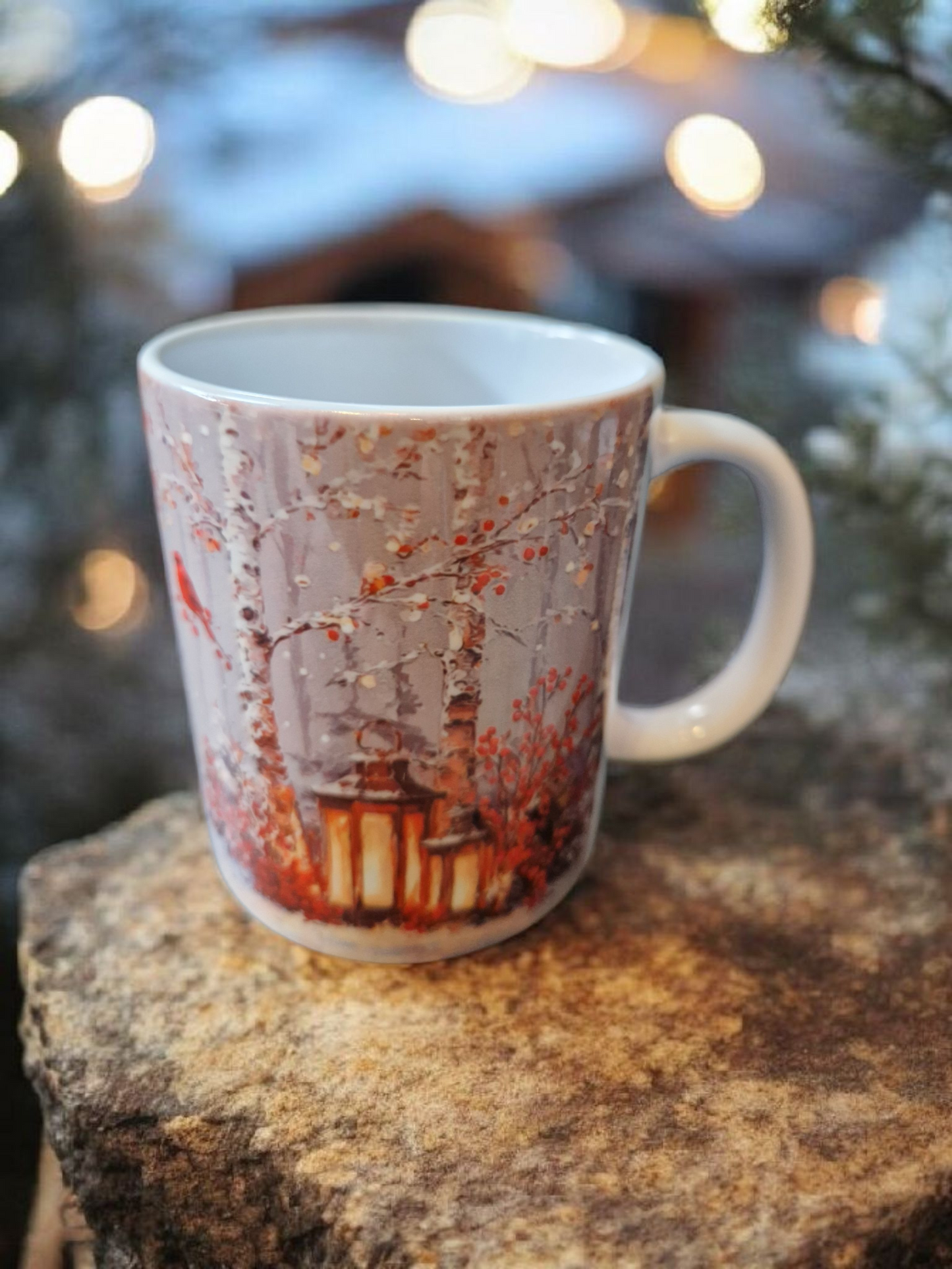 Christmas scene mug