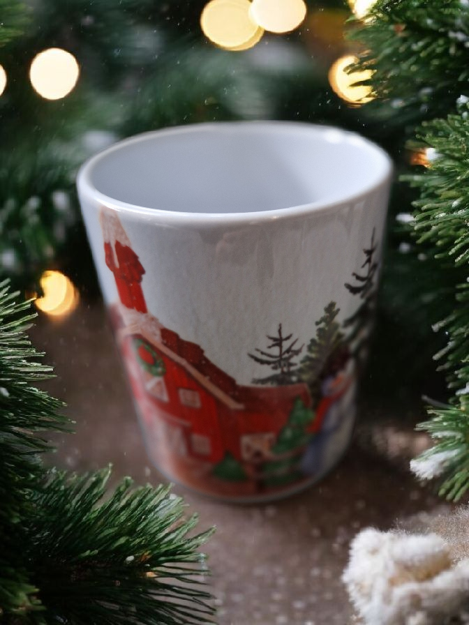 Christmas scene mug