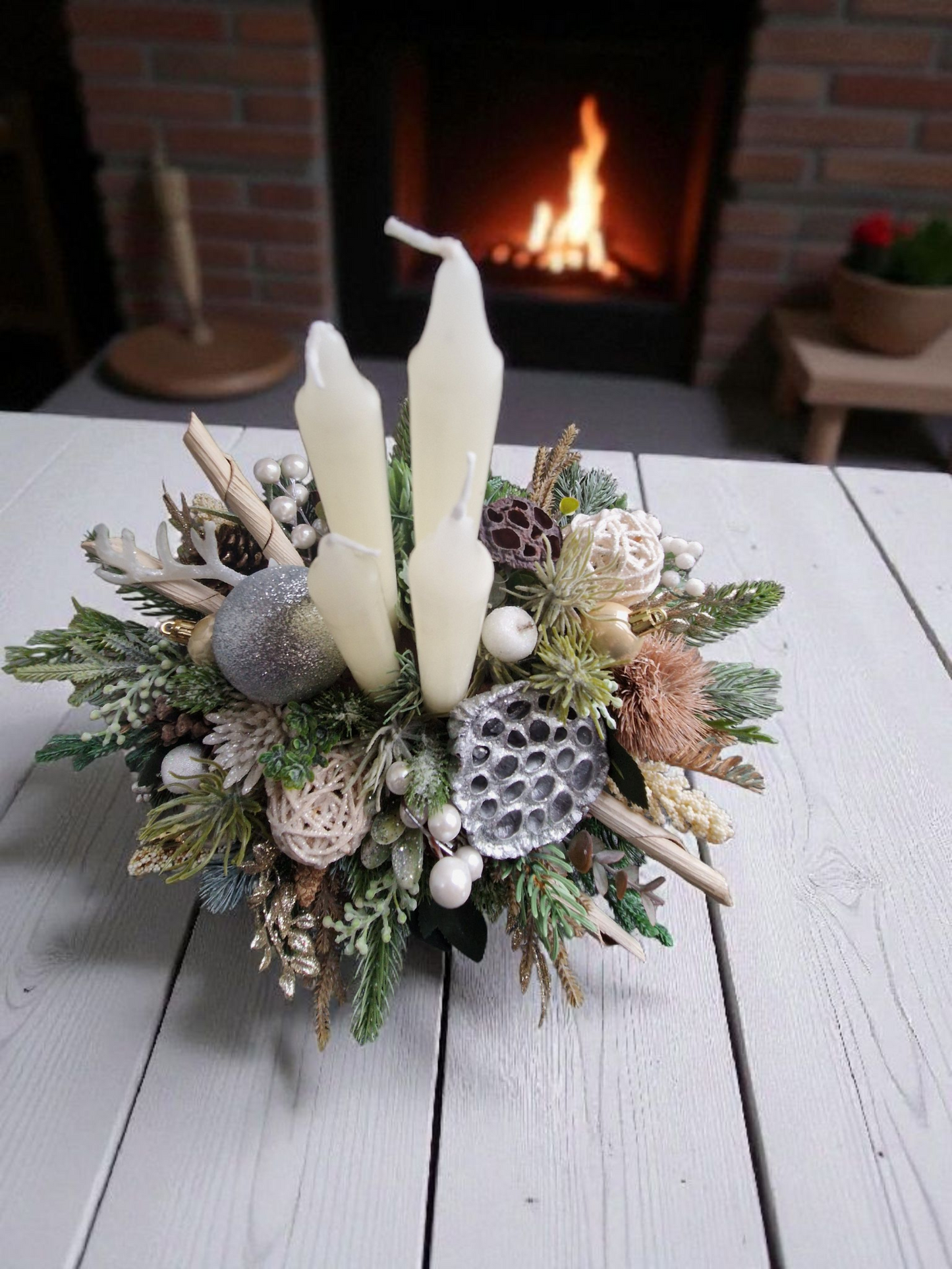 Christmas floral arrangement